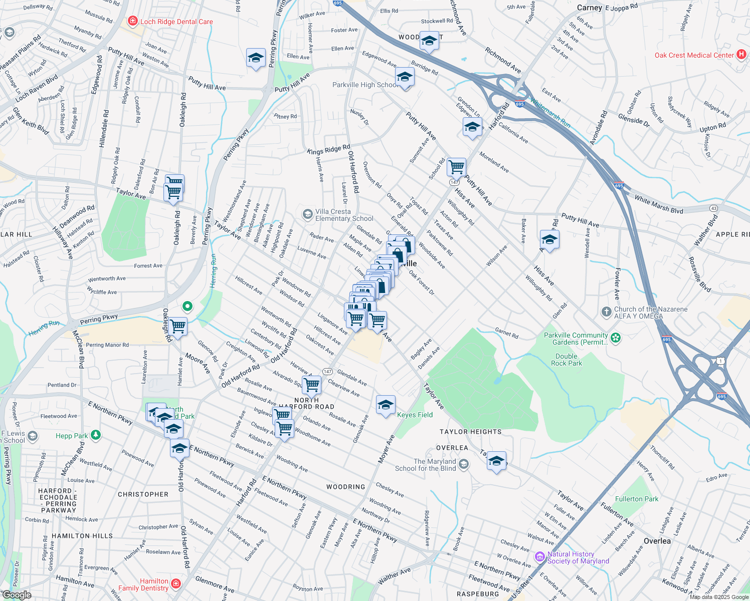 7908 Harford Road, Parkville MD Walk Score