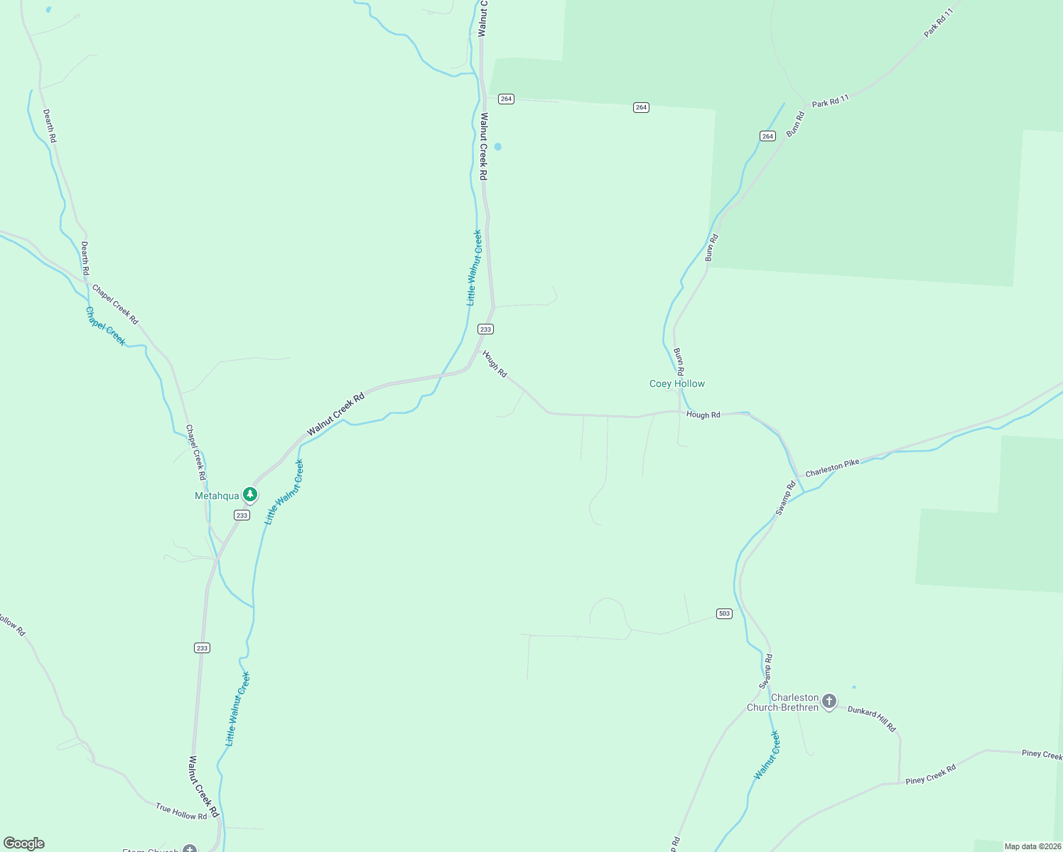 map of restaurants, bars, coffee shops, grocery stores, and more near 320 Hough Road in Chillicothe
