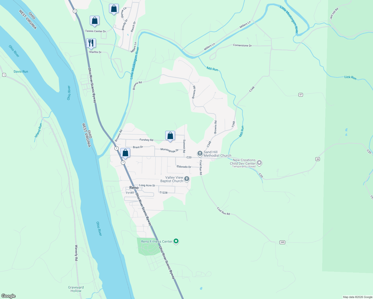 map of restaurants, bars, coffee shops, grocery stores, and more near 200 Summit Road in Marietta