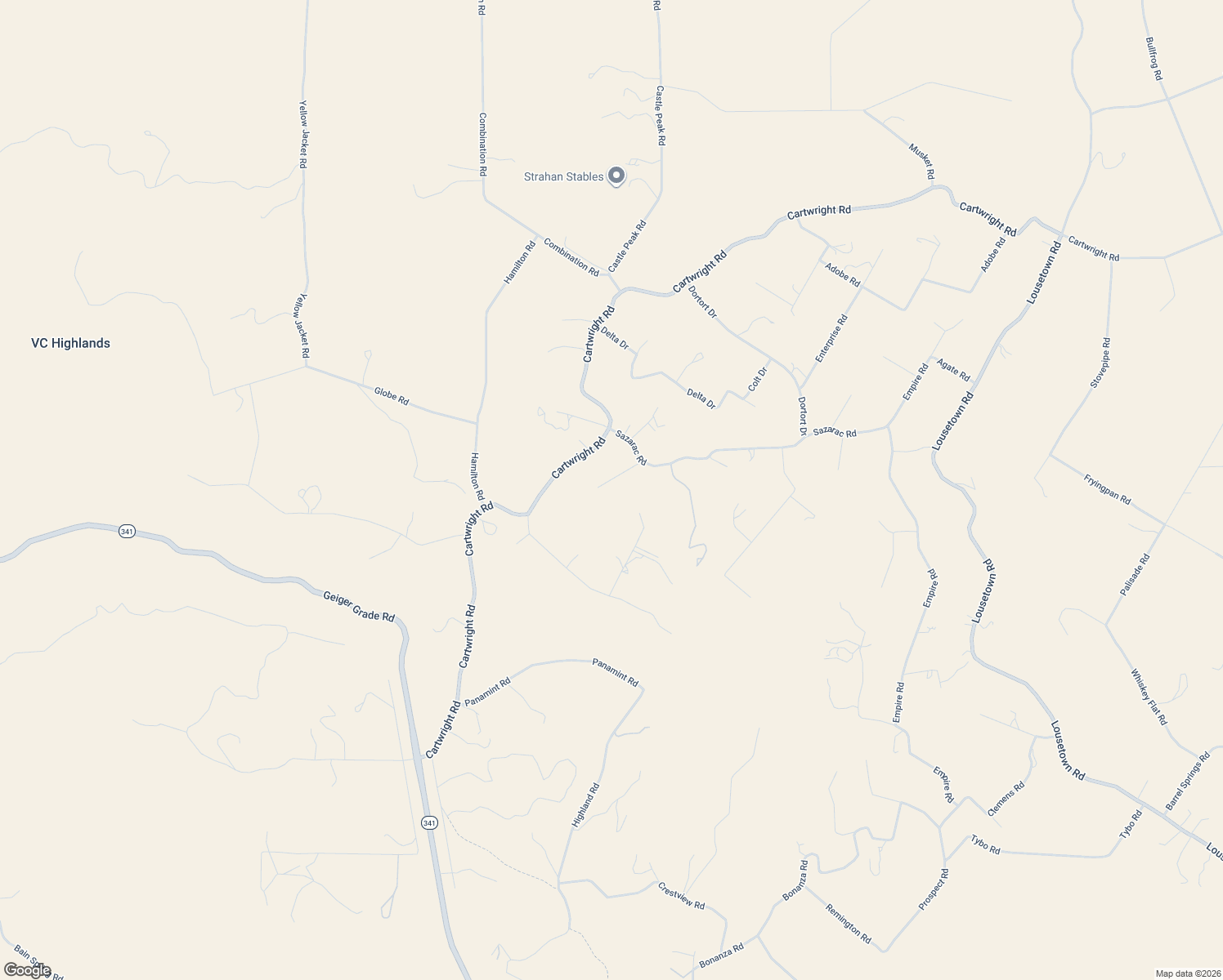 map of restaurants, bars, coffee shops, grocery stores, and more near 2165 Hermit Road in Reno