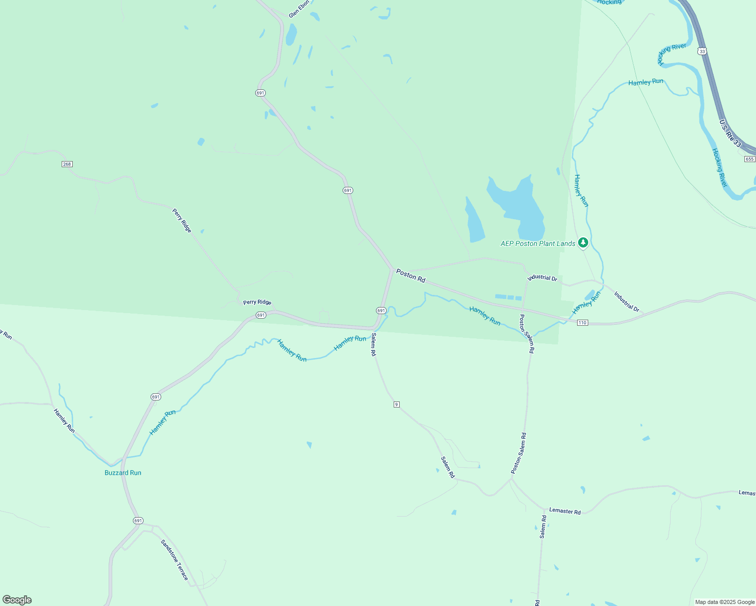 map of restaurants, bars, coffee shops, grocery stores, and more near 12267 Ohio 691 in Nelsonville