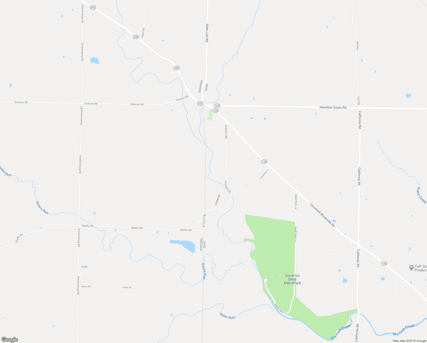 map of restaurants, bars, coffee shops, grocery stores, and more near 7951 North Dwyer Road in Okeana