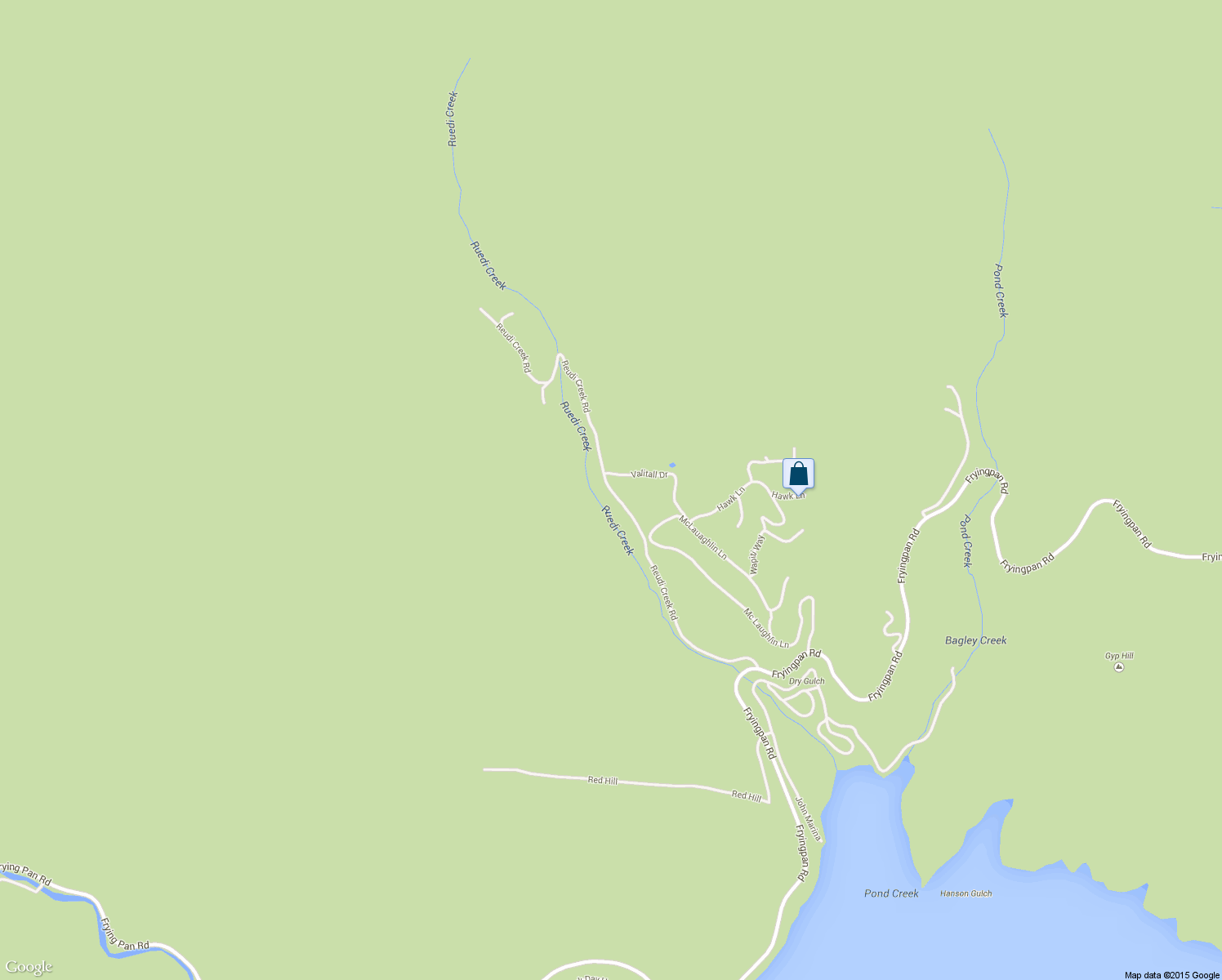 map of restaurants, bars, coffee shops, grocery stores, and more near Reudi Creek Road in Basalt