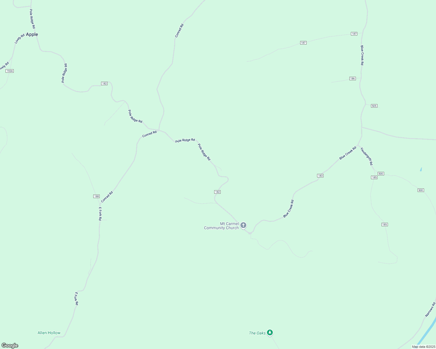 map of restaurants, bars, coffee shops, grocery stores, and more near Township Highway 182 in S BLOOMINGVIL