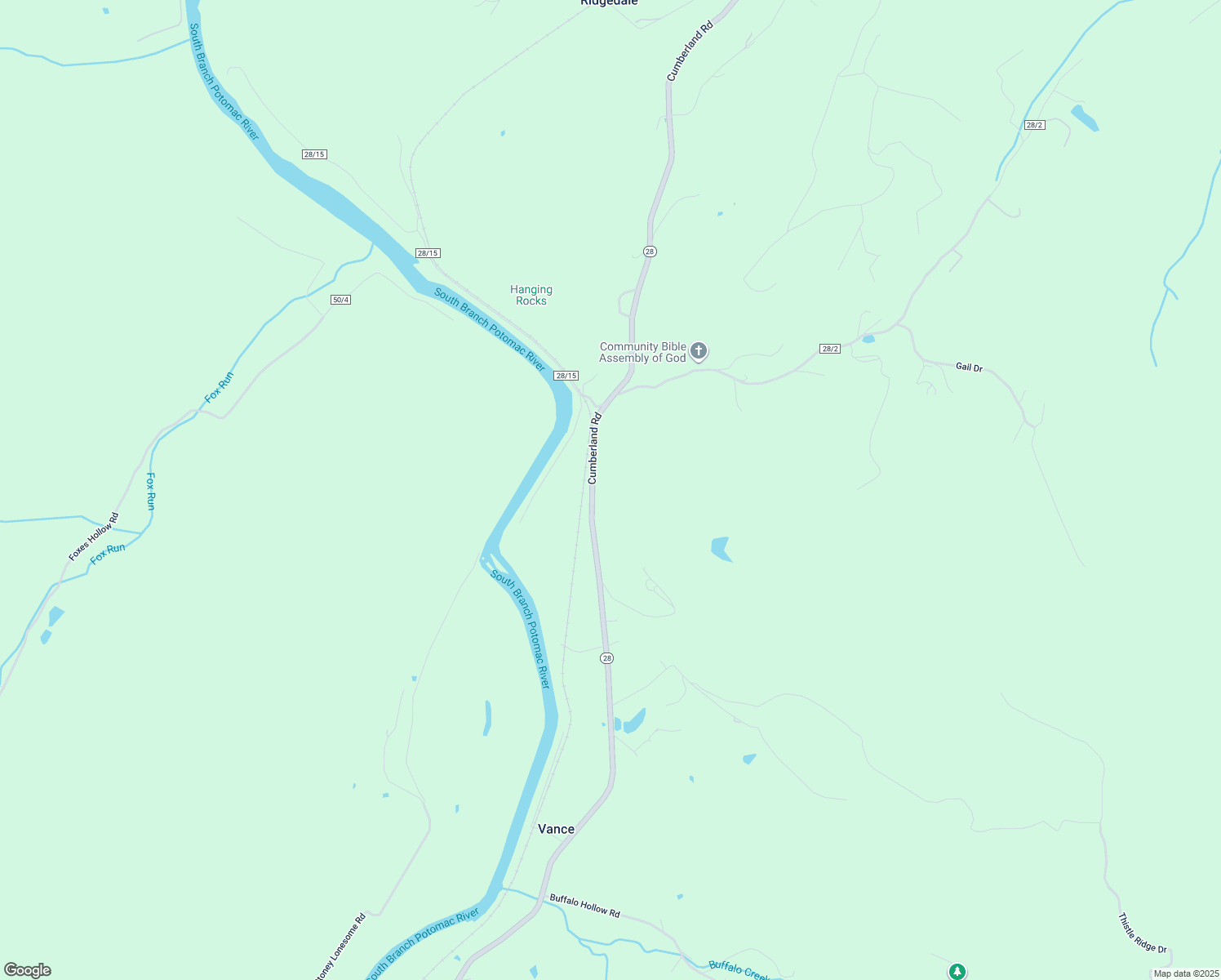 map of restaurants, bars, coffee shops, grocery stores, and more near 3478 Cumberland Road in Romney