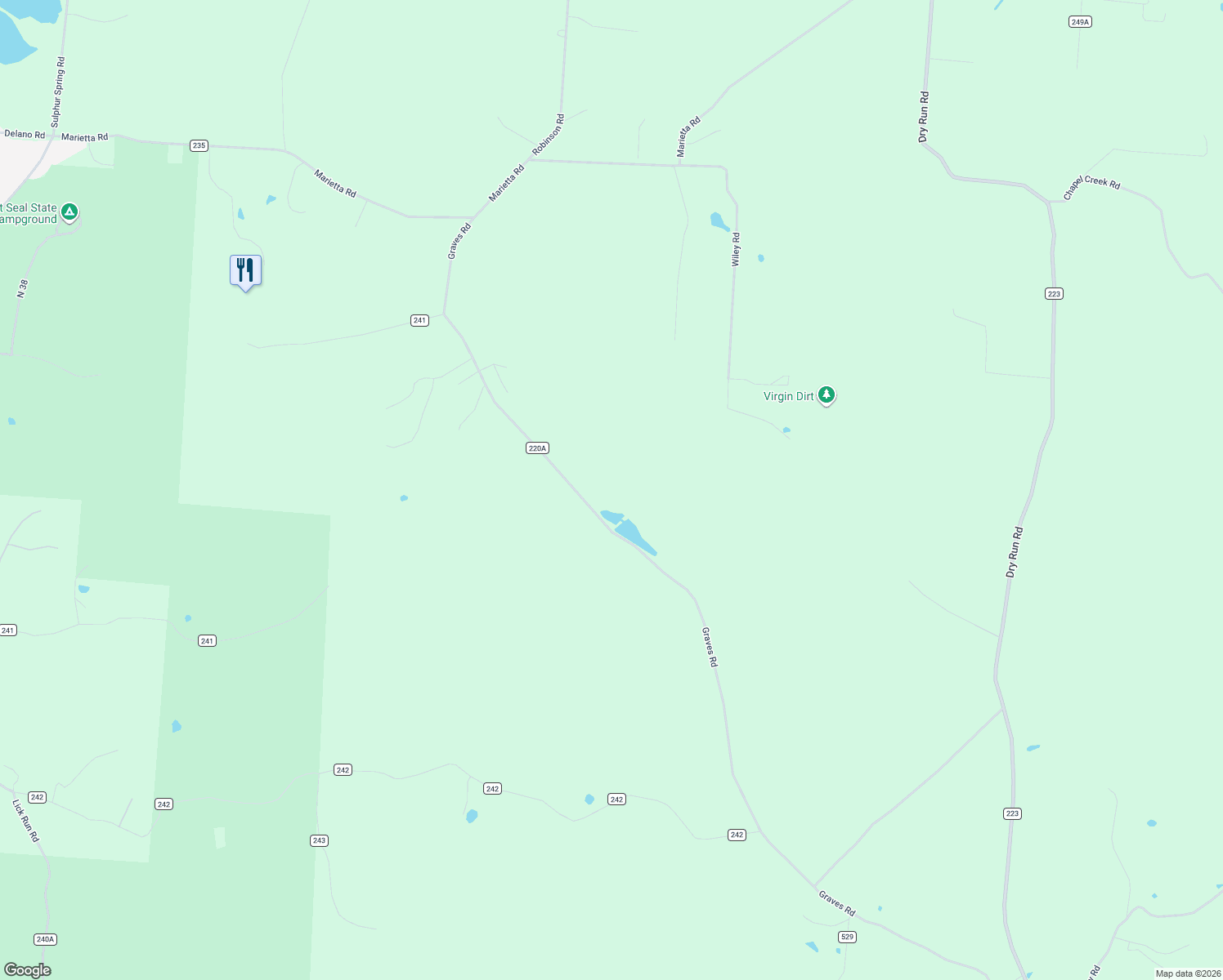 map of restaurants, bars, coffee shops, grocery stores, and more near 965 Graves Road in Chillicothe