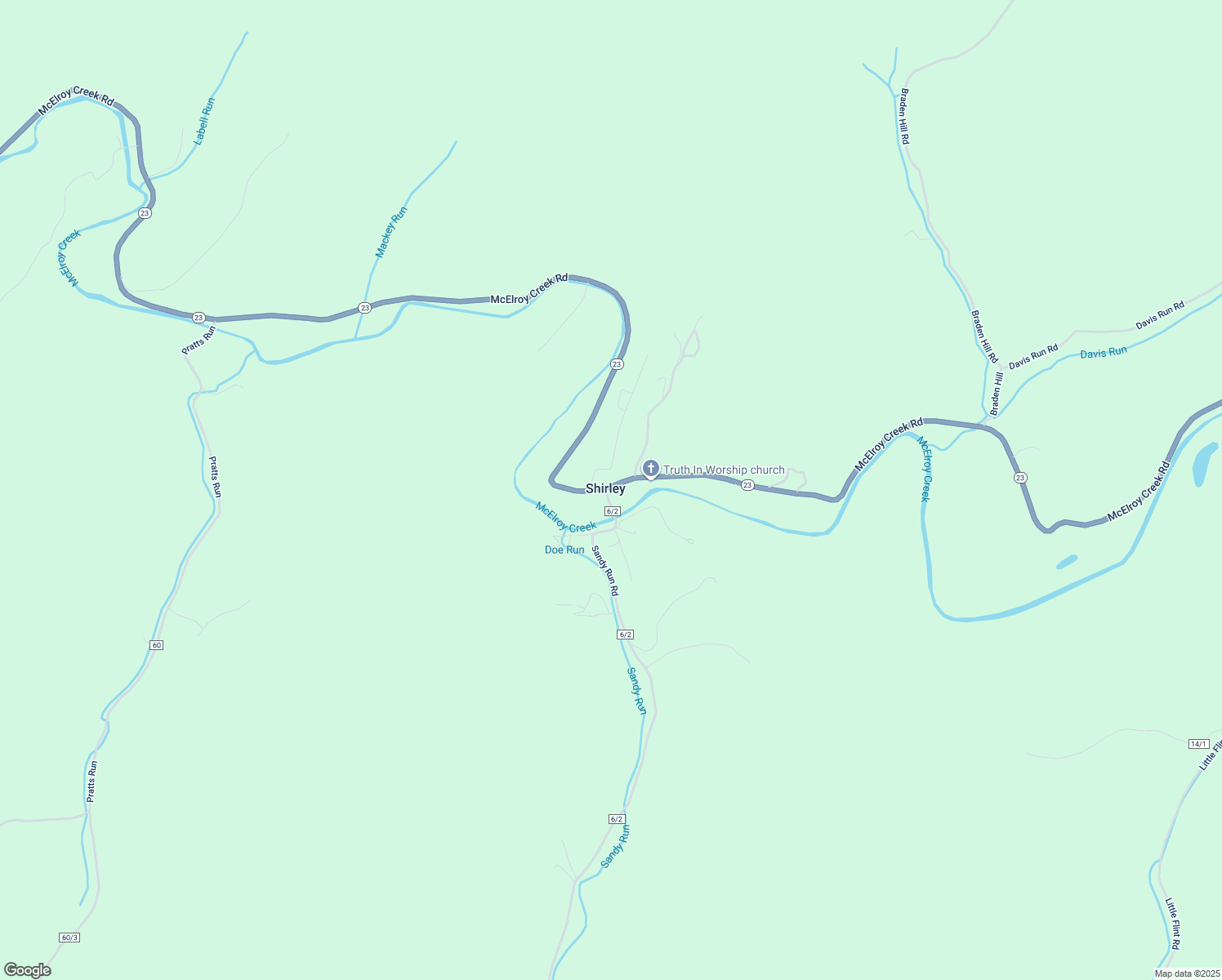 map of restaurants, bars, coffee shops, grocery stores, and more near in Shirley