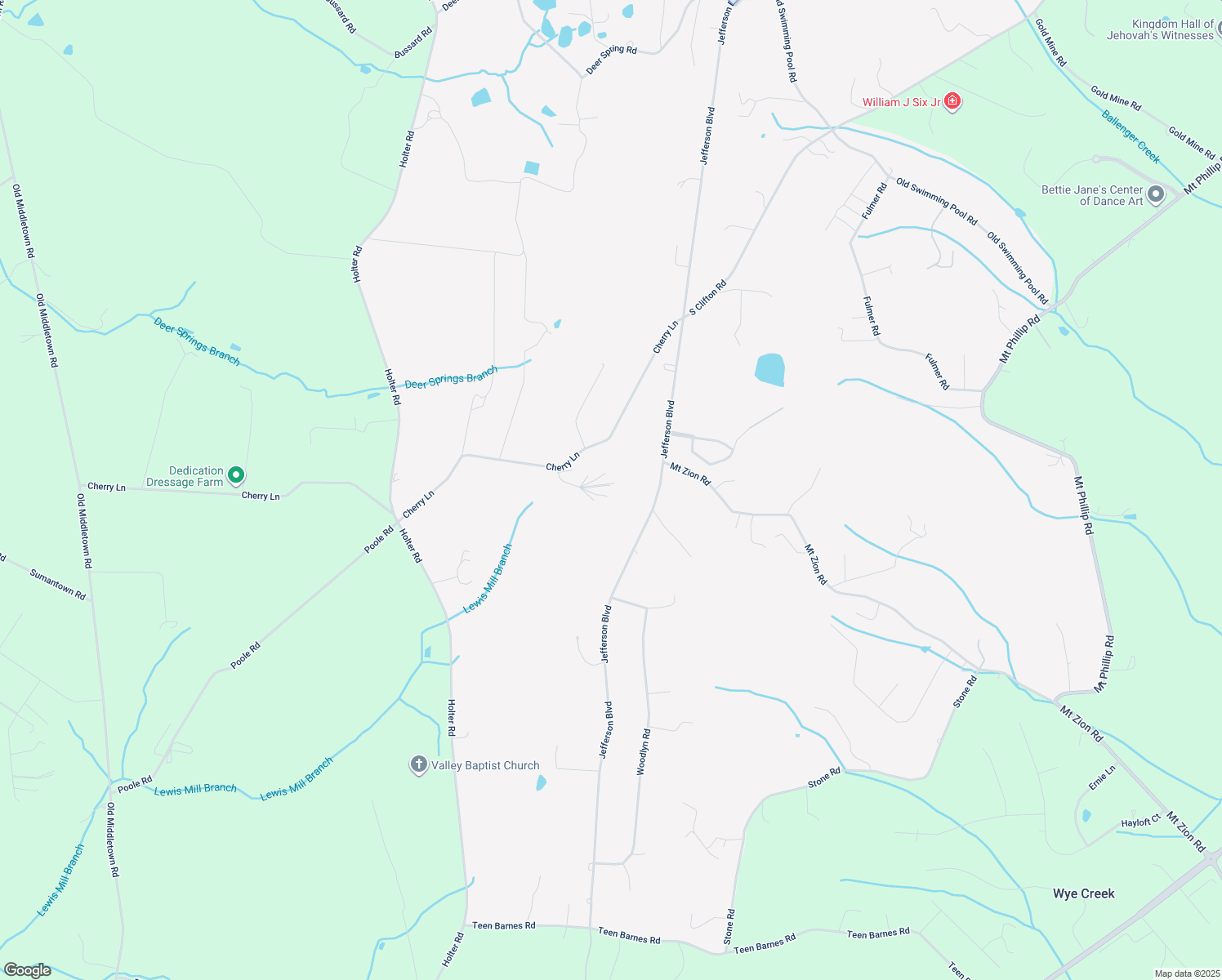 map of restaurants, bars, coffee shops, grocery stores, and more near 4410 Holter Court in Jefferson