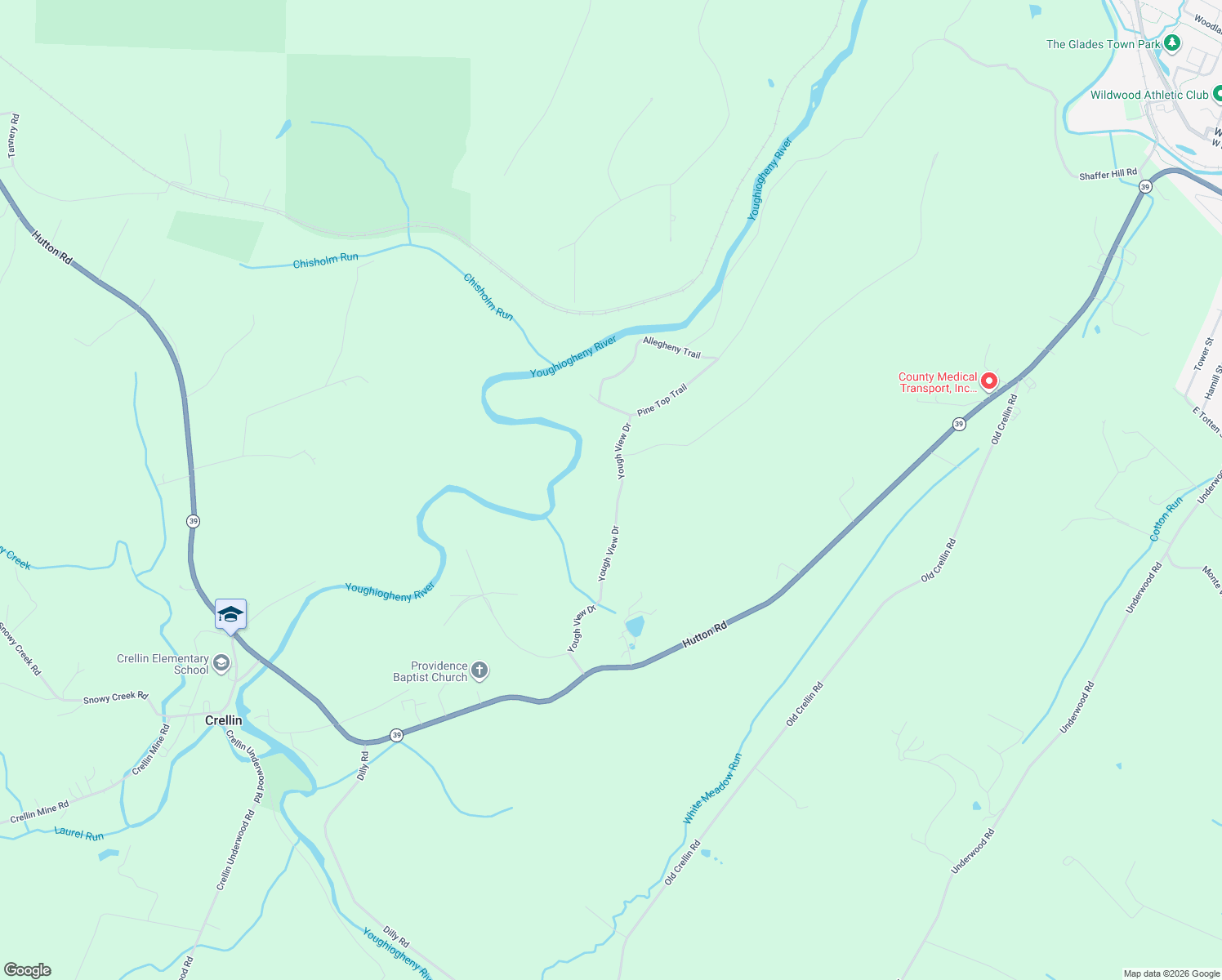 map of restaurants, bars, coffee shops, grocery stores, and more near 293 Round Glade Road in Oakland