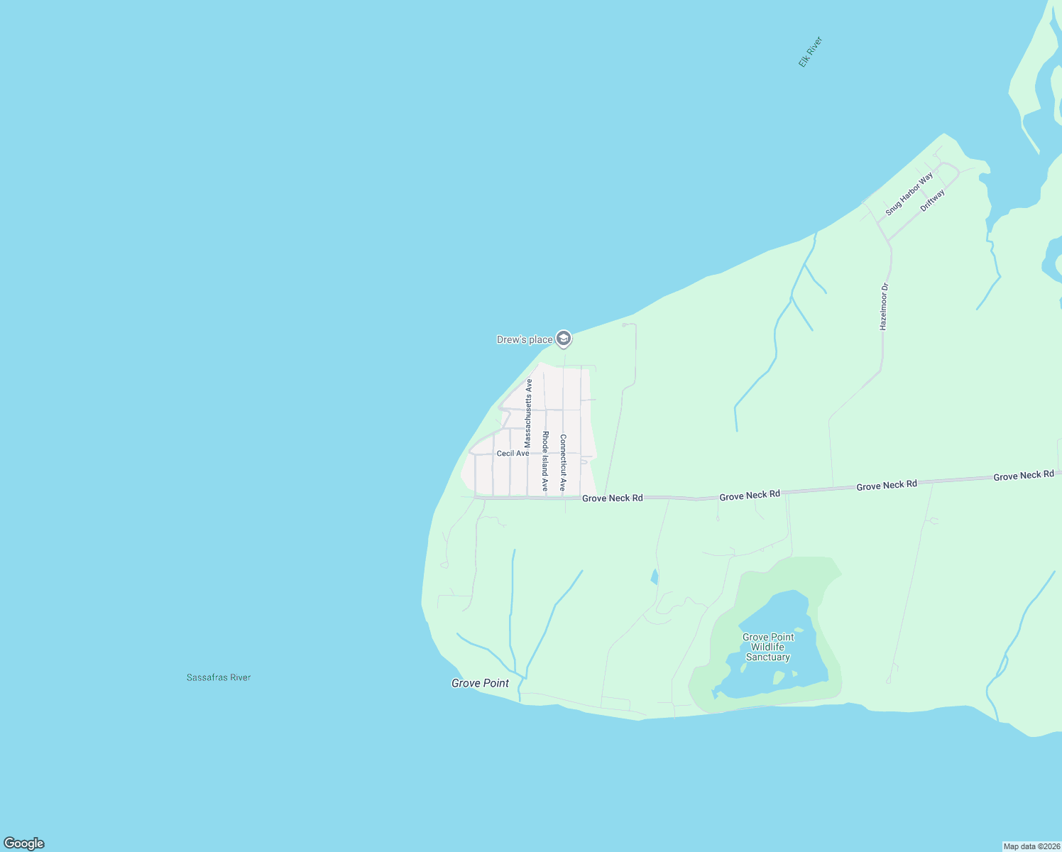 map of restaurants, bars, coffee shops, grocery stores, and more near 92 Massachusetts Ave in Cecil