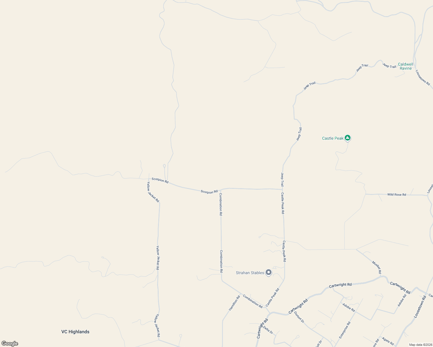 map of restaurants, bars, coffee shops, grocery stores, and more near 2050 Scorpion Road in Reno