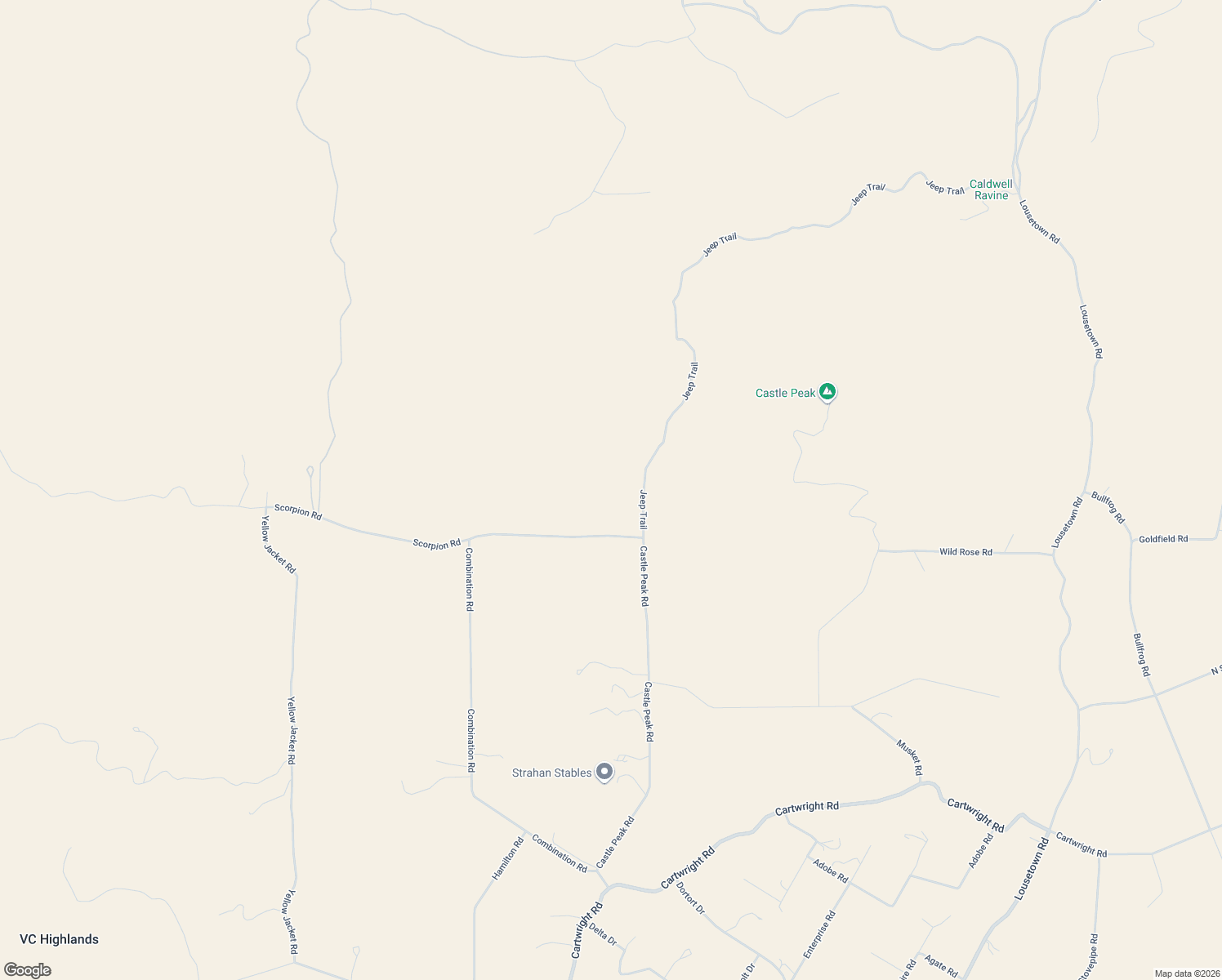 map of restaurants, bars, coffee shops, grocery stores, and more near 2120 Scorpion Road in Reno