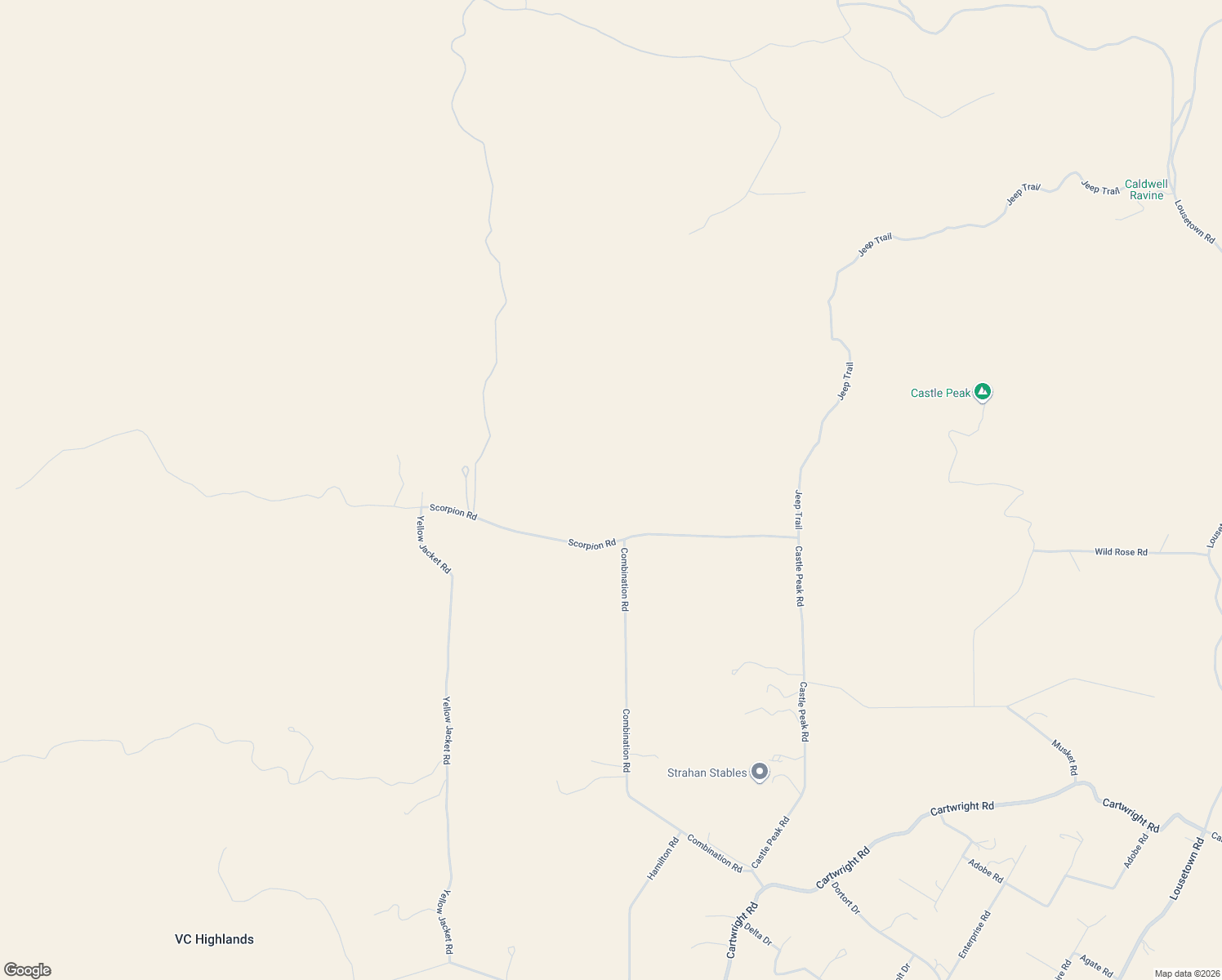 map of restaurants, bars, coffee shops, grocery stores, and more near 2050 Scorpion Road in Reno