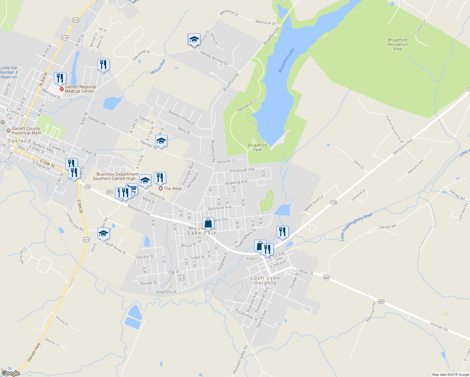 map of restaurants, bars, coffee shops, grocery stores, and more near 709 M Street in Oakland