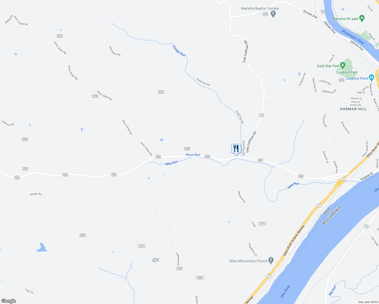 map of restaurants, bars, coffee shops, grocery stores, and more near 40 Michaelis Road in Marietta