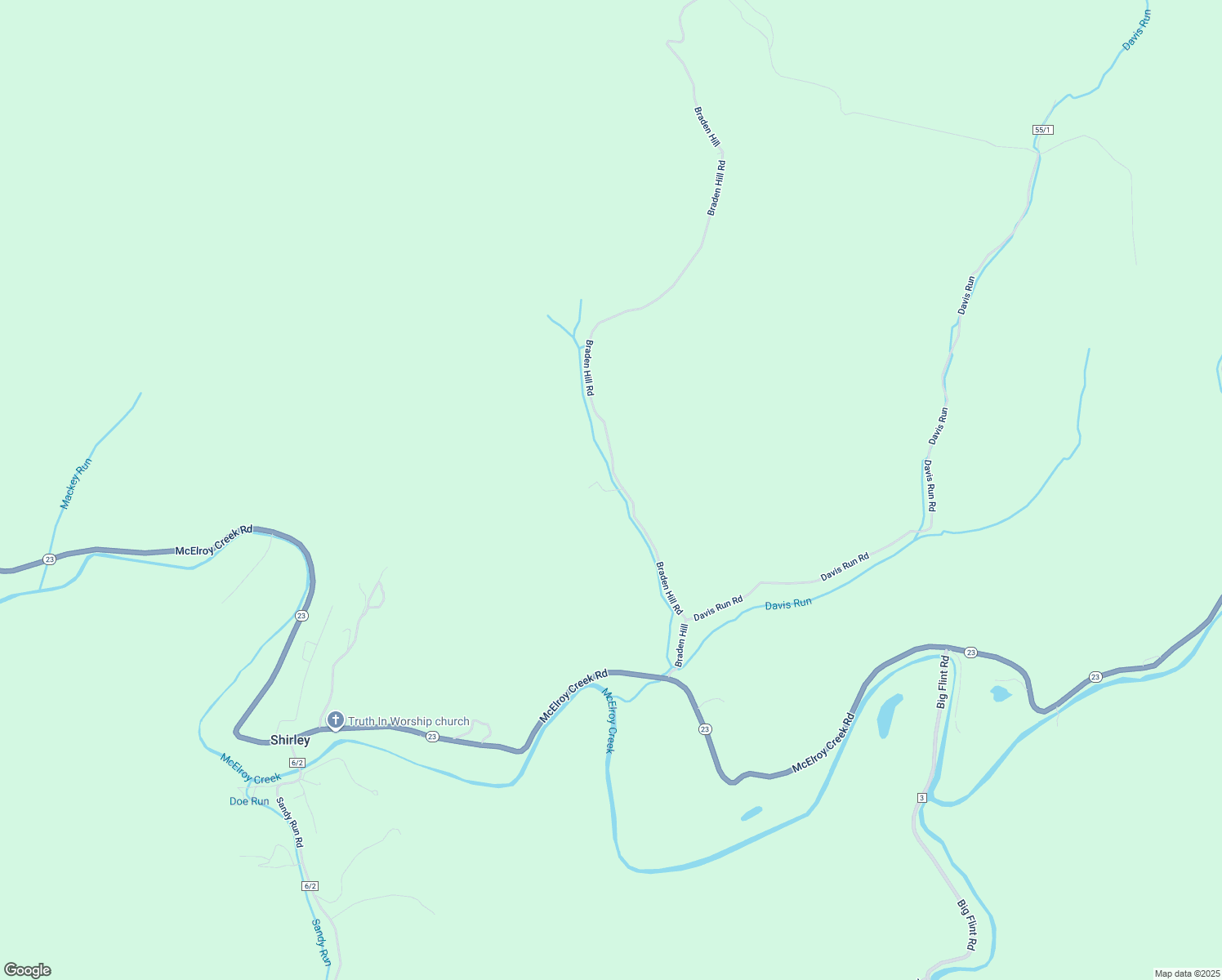 map of restaurants, bars, coffee shops, grocery stores, and more near Braden Hill Road in Alma