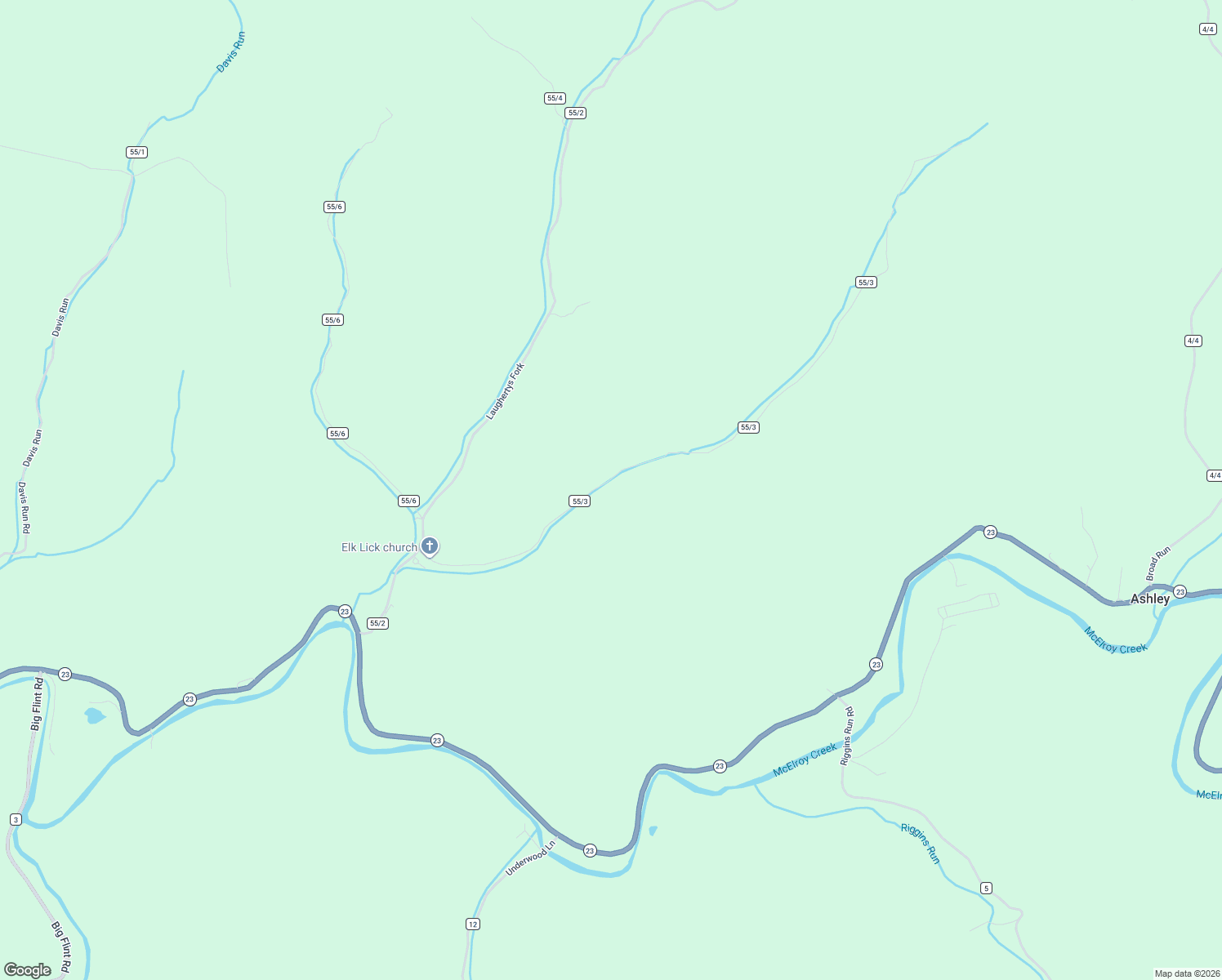 map of restaurants, bars, coffee shops, grocery stores, and more near 1019 Elklick Run in West Union