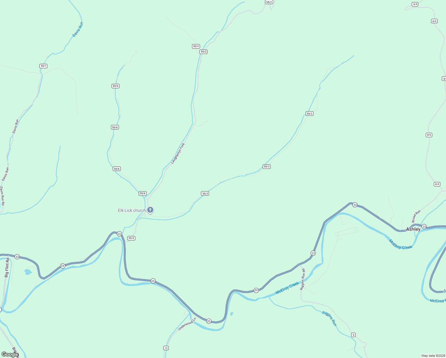 map of restaurants, bars, coffee shops, grocery stores, and more near 1019 Elklick Run in West Union