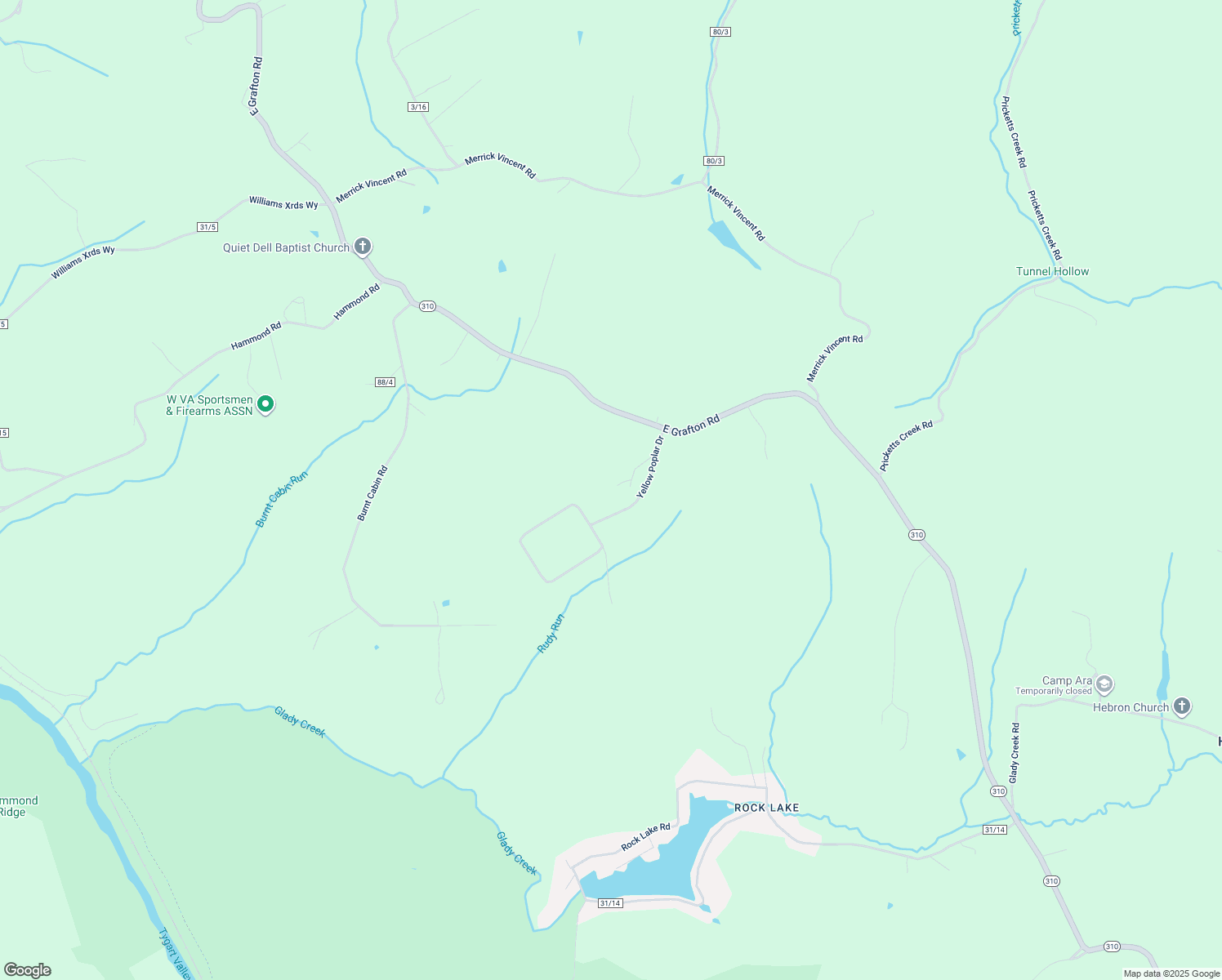 map of restaurants, bars, coffee shops, grocery stores, and more near 386 Red Oak Drive in Fairmont