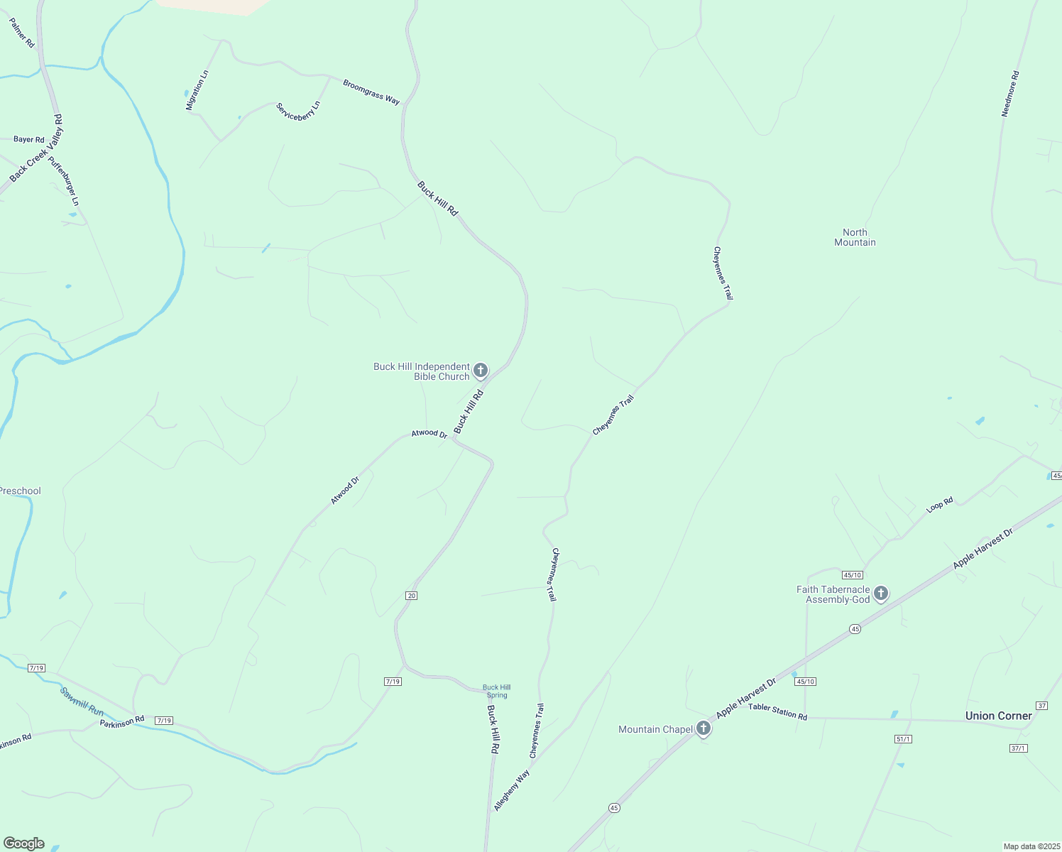 map of restaurants, bars, coffee shops, grocery stores, and more near 52 Teardrop Trail in Gerrardstown