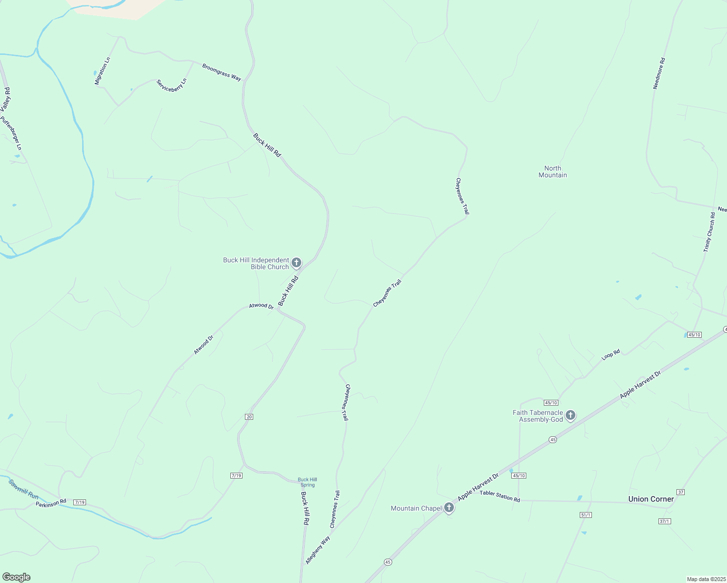 map of restaurants, bars, coffee shops, grocery stores, and more near 52 Teardrop Trail in Gerrardstown