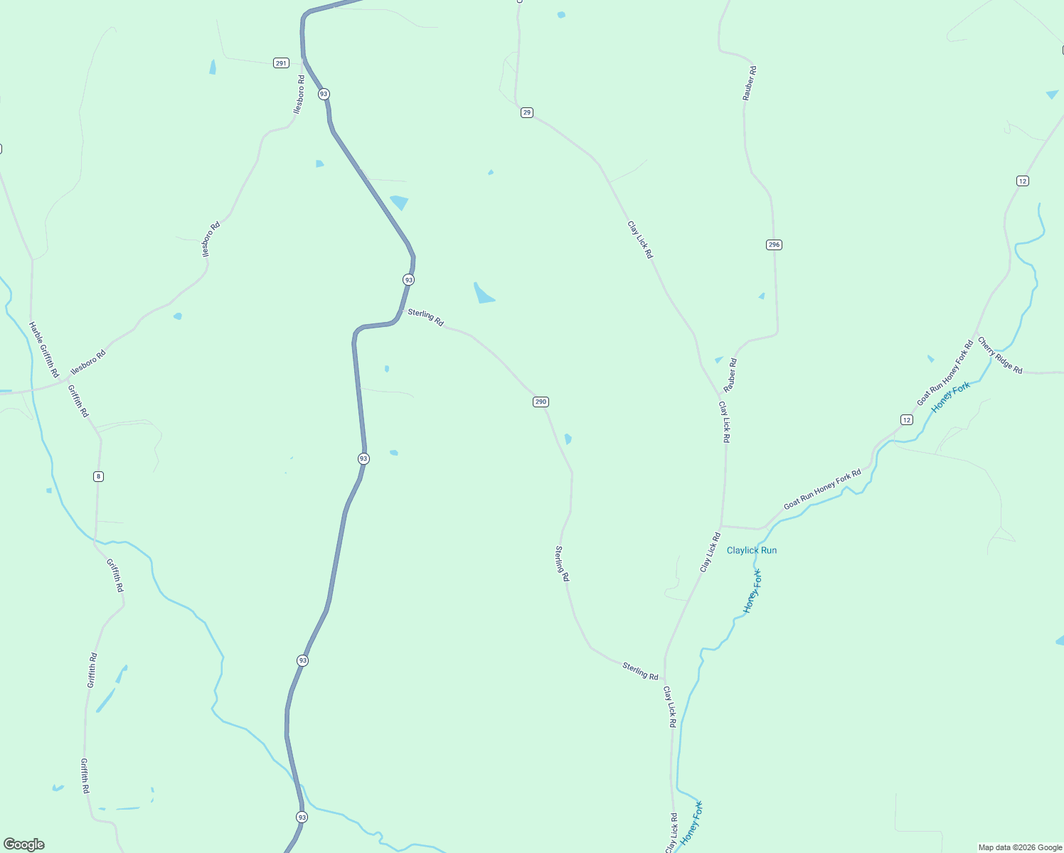 map of restaurants, bars, coffee shops, grocery stores, and more near 21221 Sterling Road in Logan