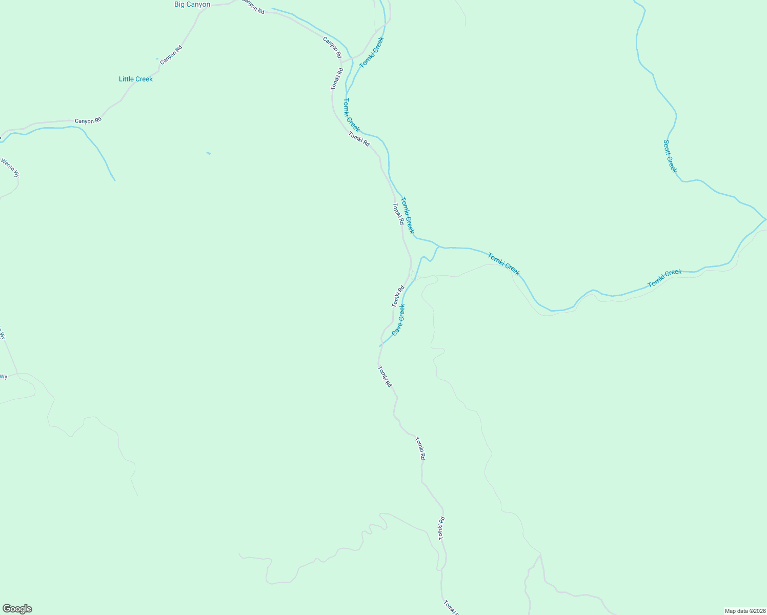 map of restaurants, bars, coffee shops, grocery stores, and more near 20261 Tomki Road in Willits