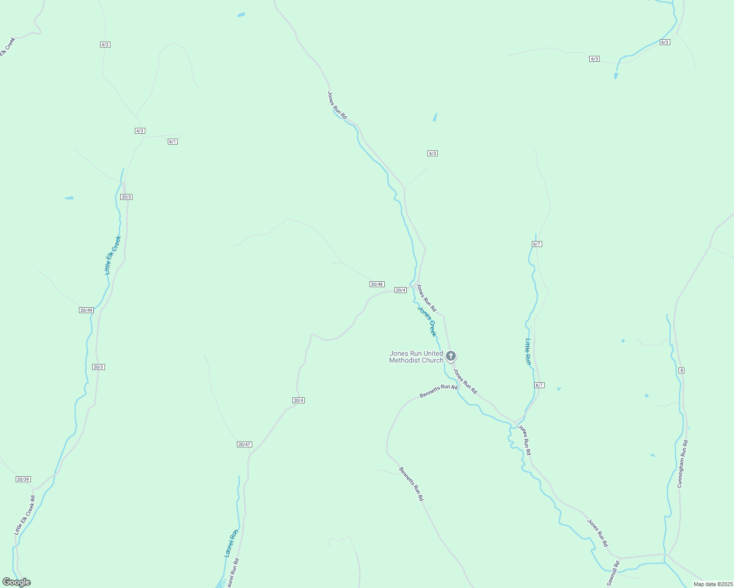 map of restaurants, bars, coffee shops, grocery stores, and more near 2547 Laurel Run Road in Lumberport