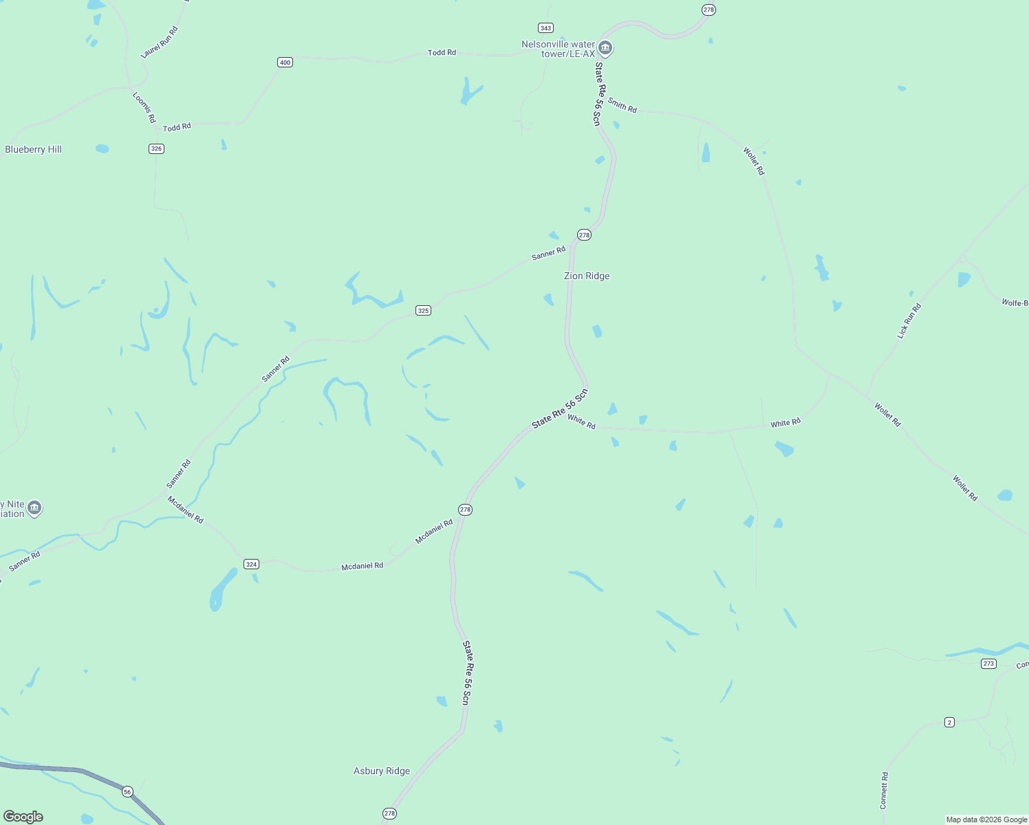 map of restaurants, bars, coffee shops, grocery stores, and more near 20429 Ohio 278 in Nelsonville