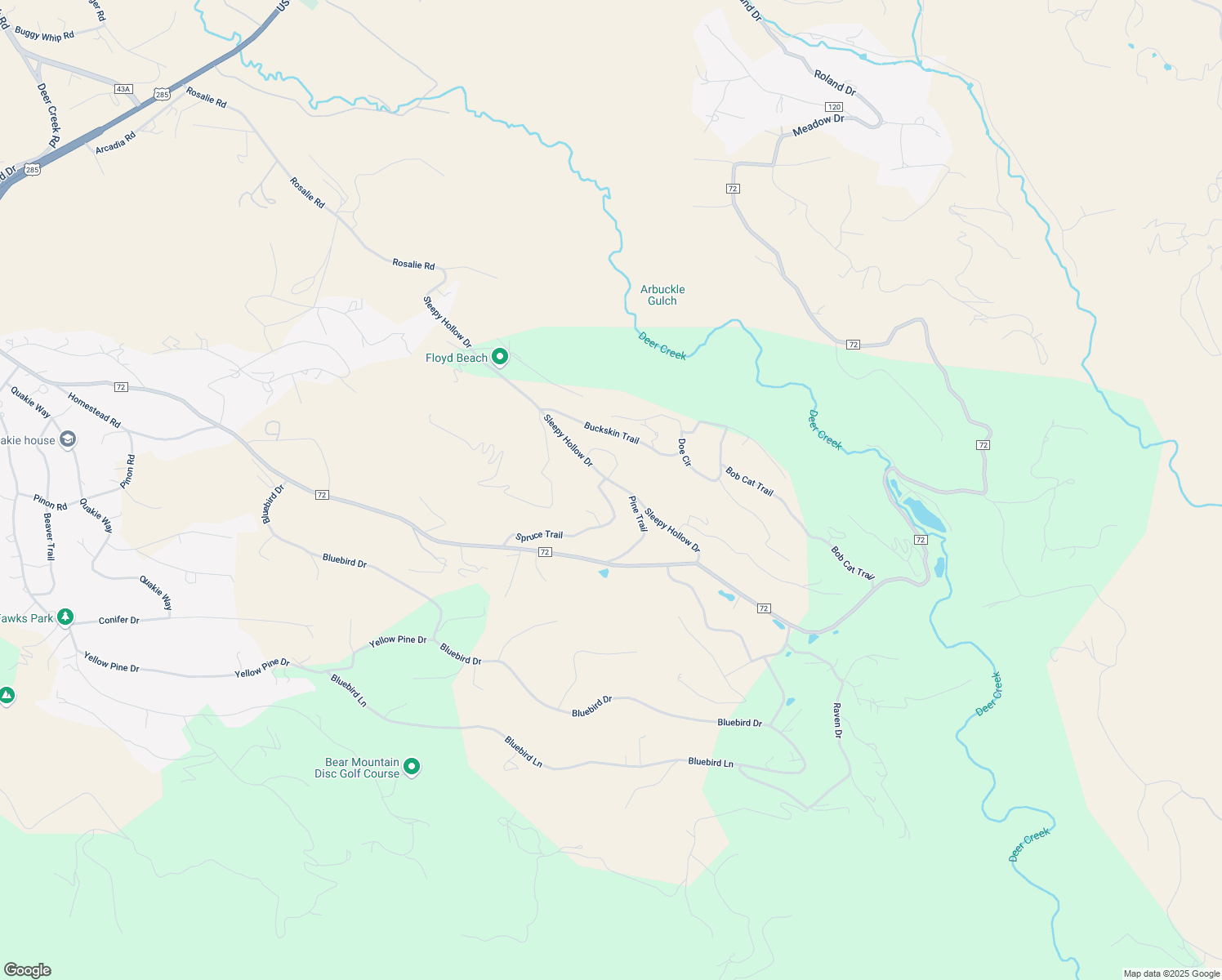 map of restaurants, bars, coffee shops, grocery stores, and more near 851 Sleepy Hollow Drive in Bailey