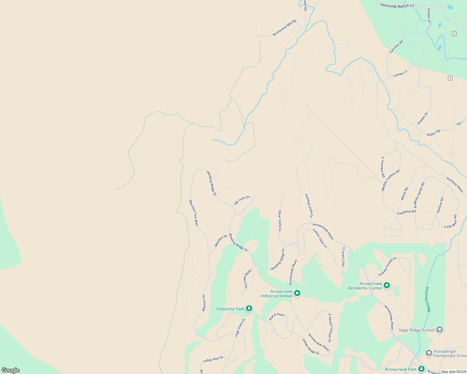 map of restaurants, bars, coffee shops, grocery stores, and more near 4100 Gray Fox Court in Reno