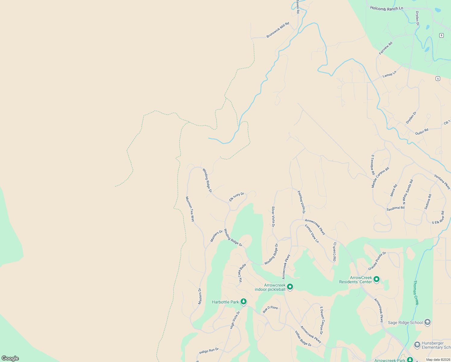 map of restaurants, bars, coffee shops, grocery stores, and more near 4100 Gray Fox Court in Reno