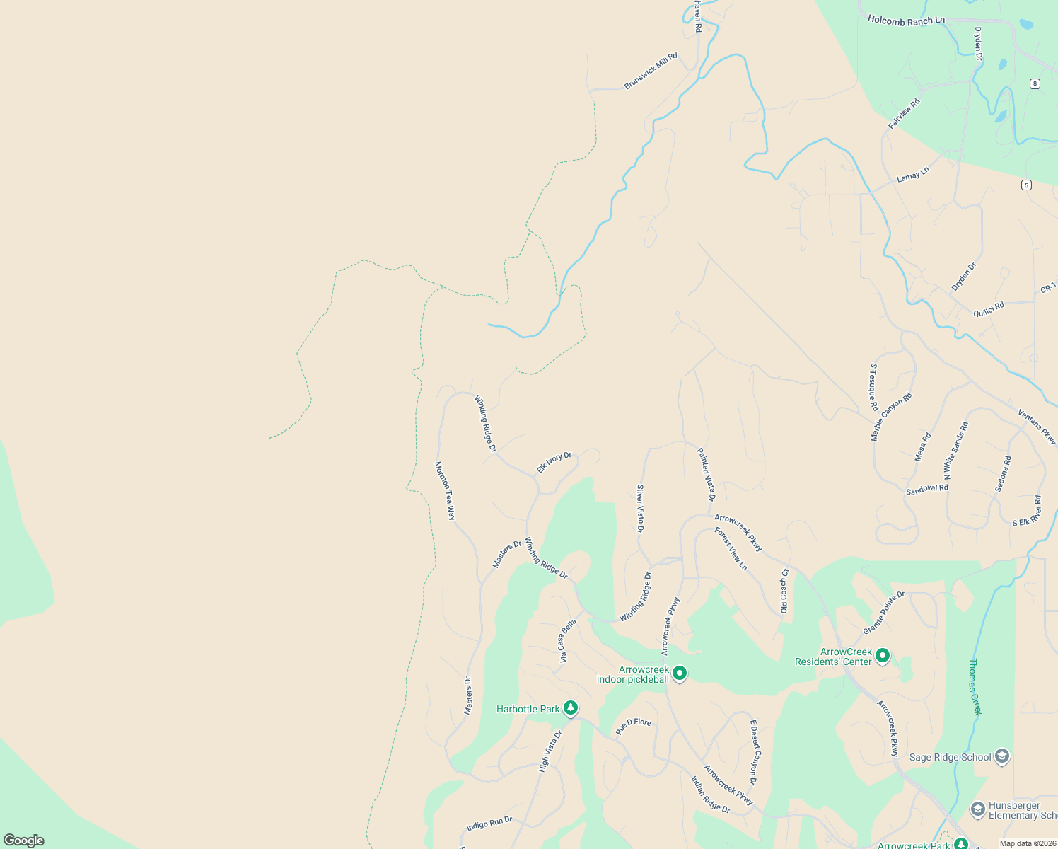 map of restaurants, bars, coffee shops, grocery stores, and more near 4100 Gray Fox Court in Reno