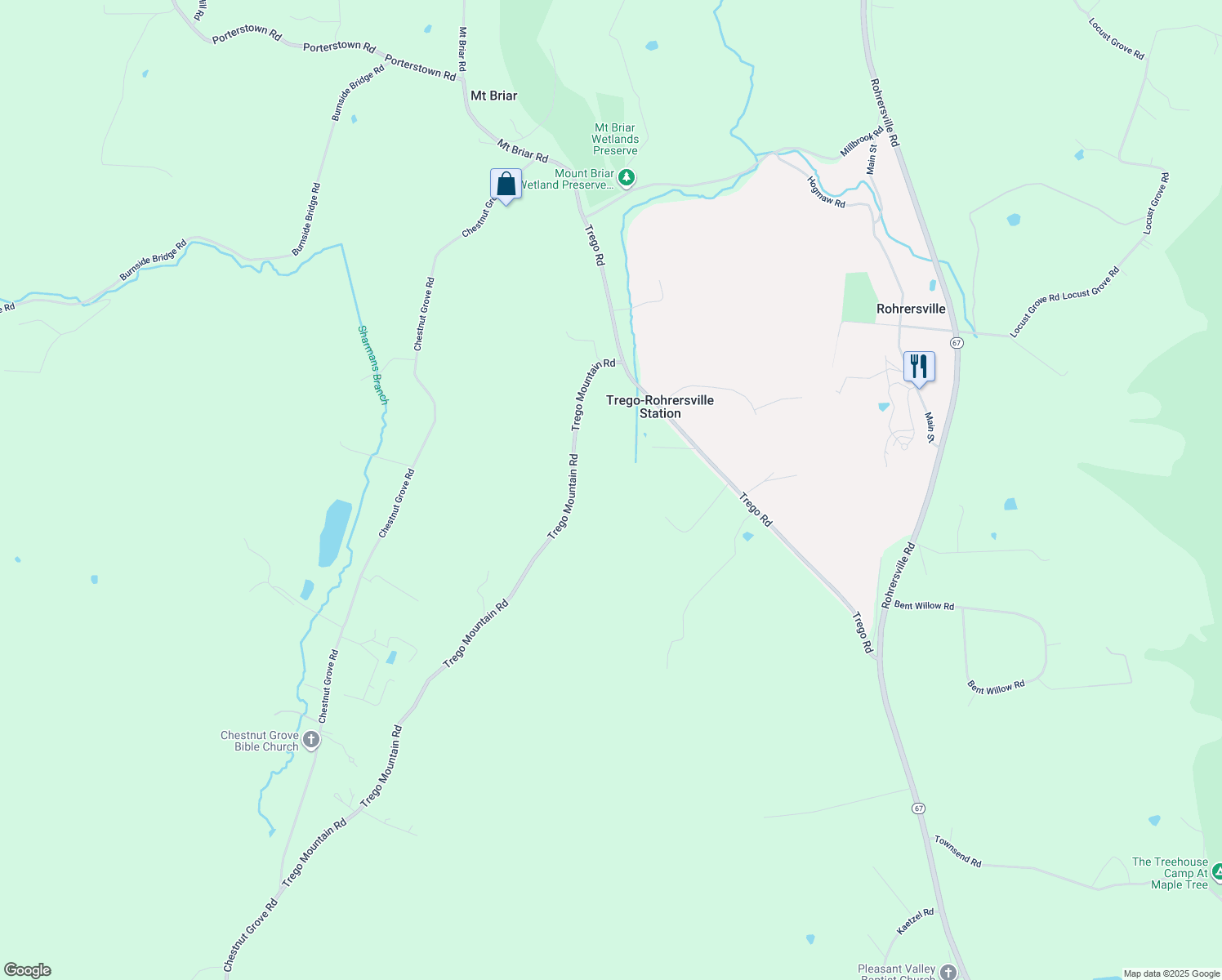 map of restaurants, bars, coffee shops, grocery stores, and more near 4023 Trego Mountain Road in Keedysville