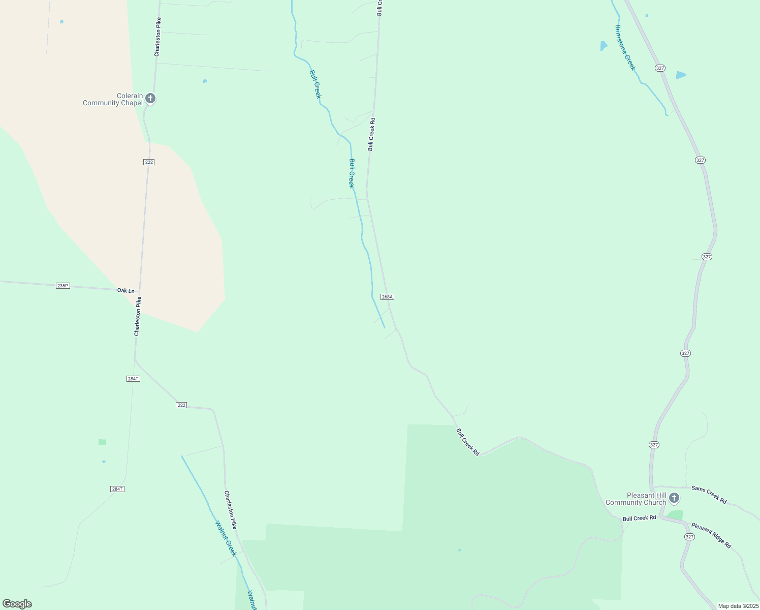 map of restaurants, bars, coffee shops, grocery stores, and more near 1795 Bull Creek Road in Laurelville