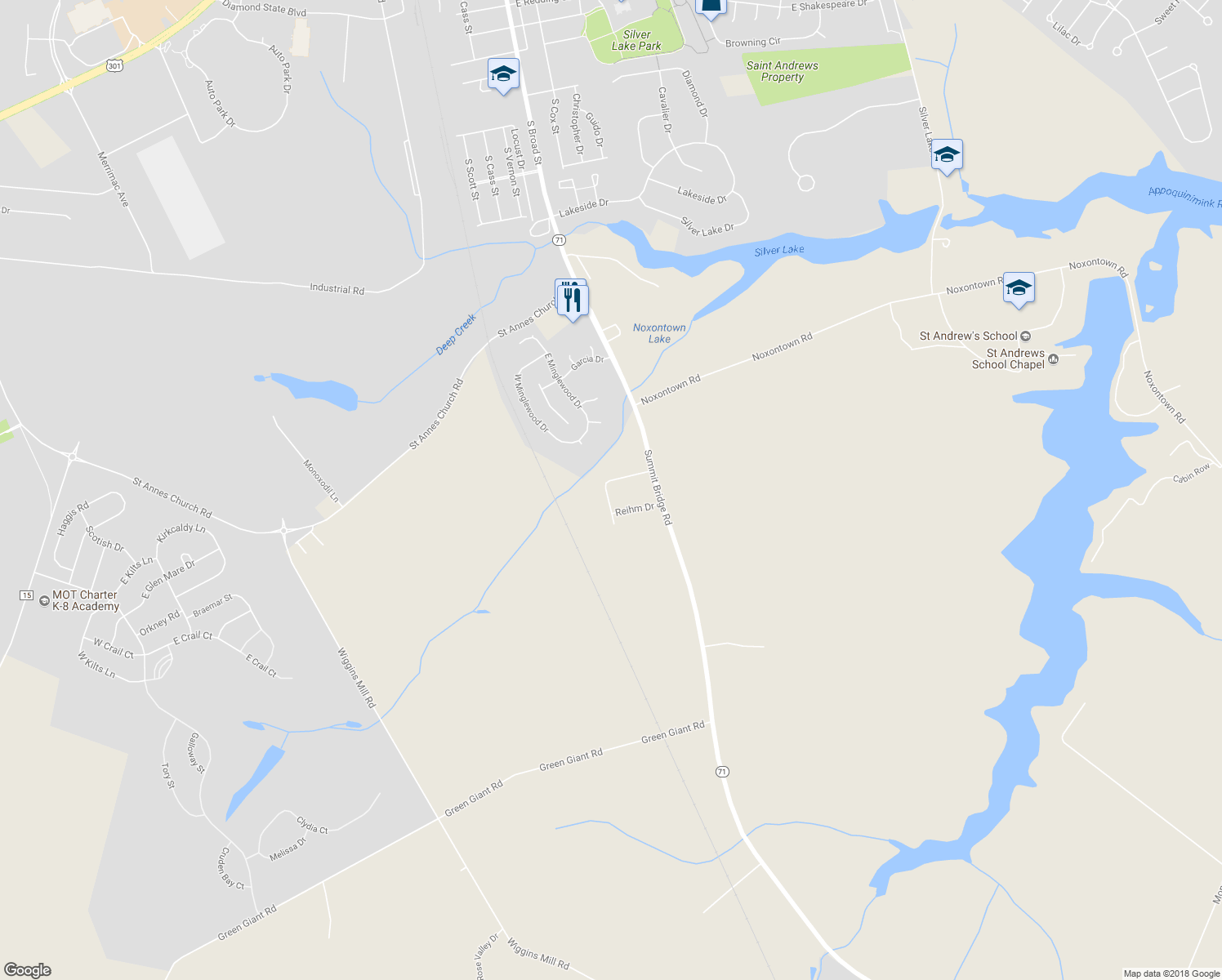 map of restaurants, bars, coffee shops, grocery stores, and more near 36 Deep Branch Drive in Townsend