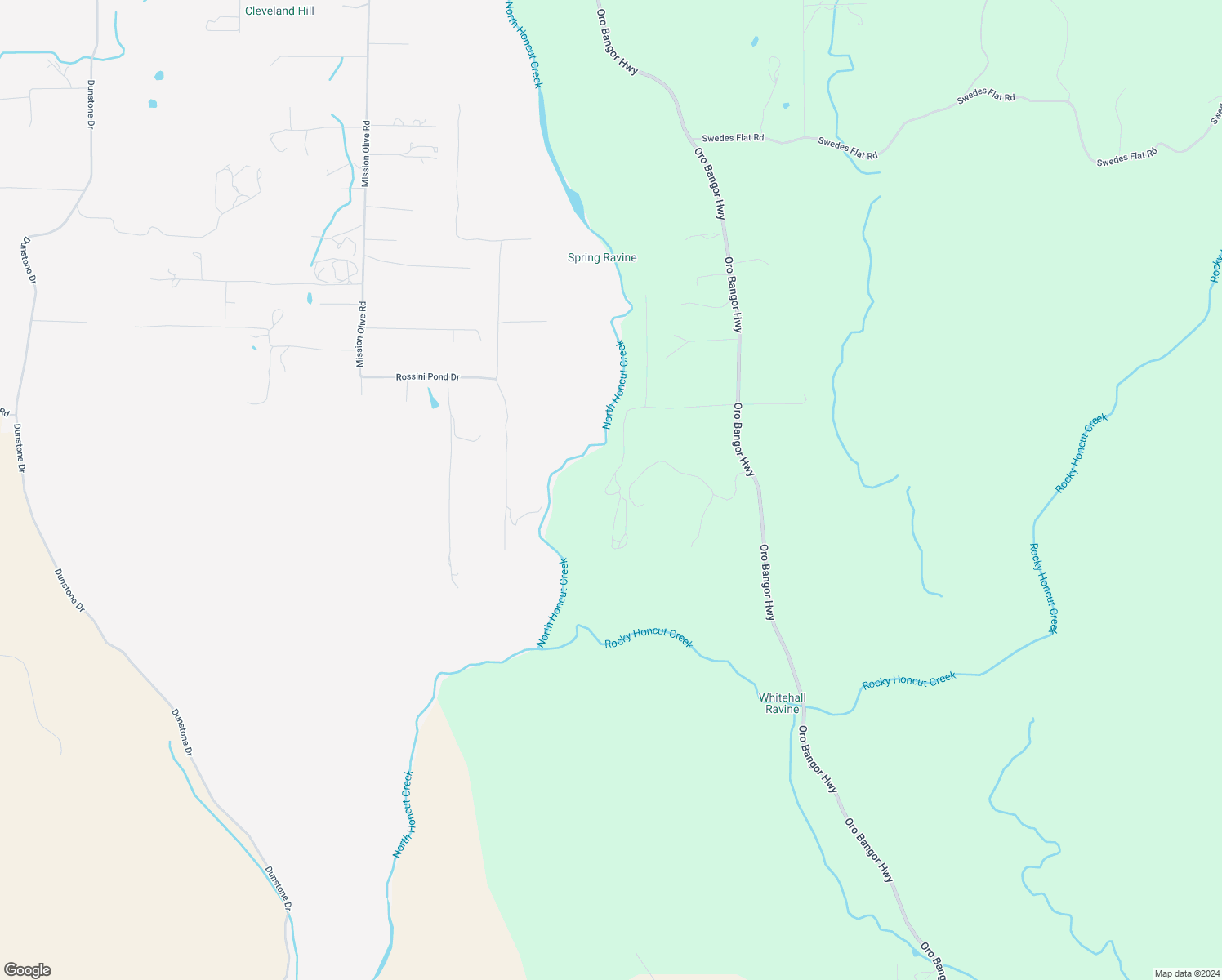 map of restaurants, bars, coffee shops, grocery stores, and more near 6270 Oro Bangor Highway in Oroville