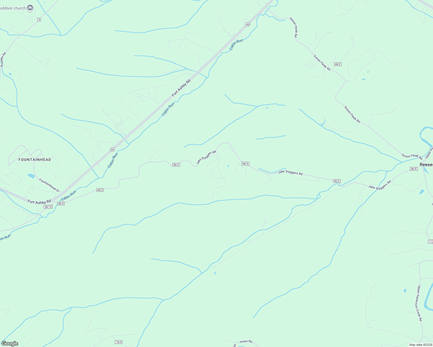 map of restaurants, bars, coffee shops, grocery stores, and more near 107 Black Horse Road in Keyser