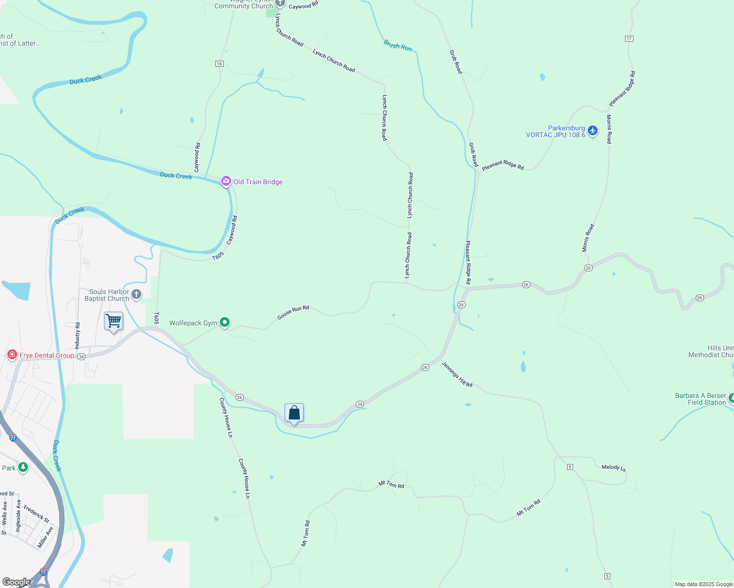 map of restaurants, bars, coffee shops, grocery stores, and more near 1055 Goose Run Road in Marietta