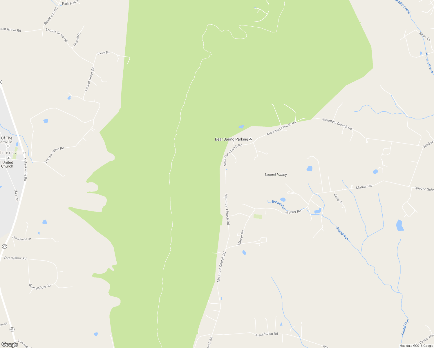 map of restaurants, bars, coffee shops, grocery stores, and more near 7118 Mountain Church Road in Middletown