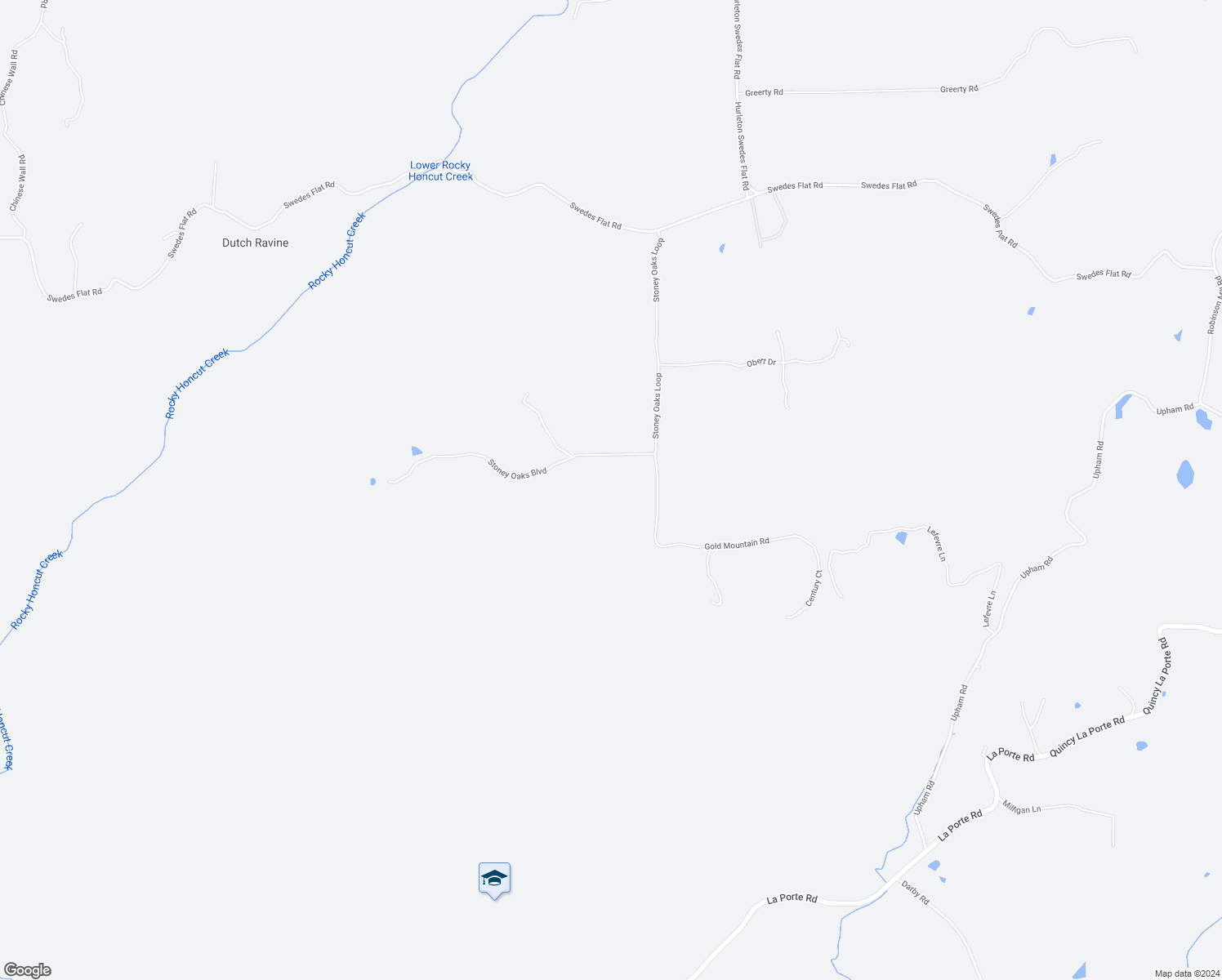 map of restaurants, bars, coffee shops, grocery stores, and more near 300 Stoney Oaks Boulevard in Oroville