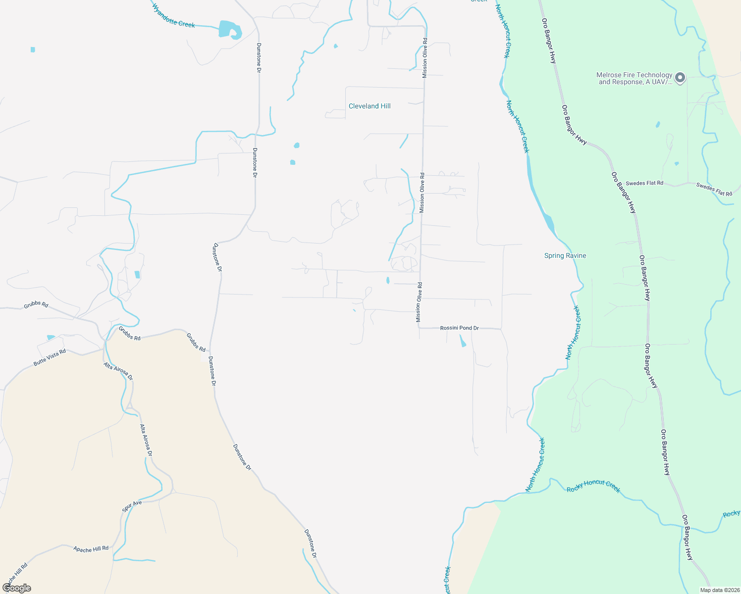 map of restaurants, bars, coffee shops, grocery stores, and more near 113 Blazeford Gulch in Oroville