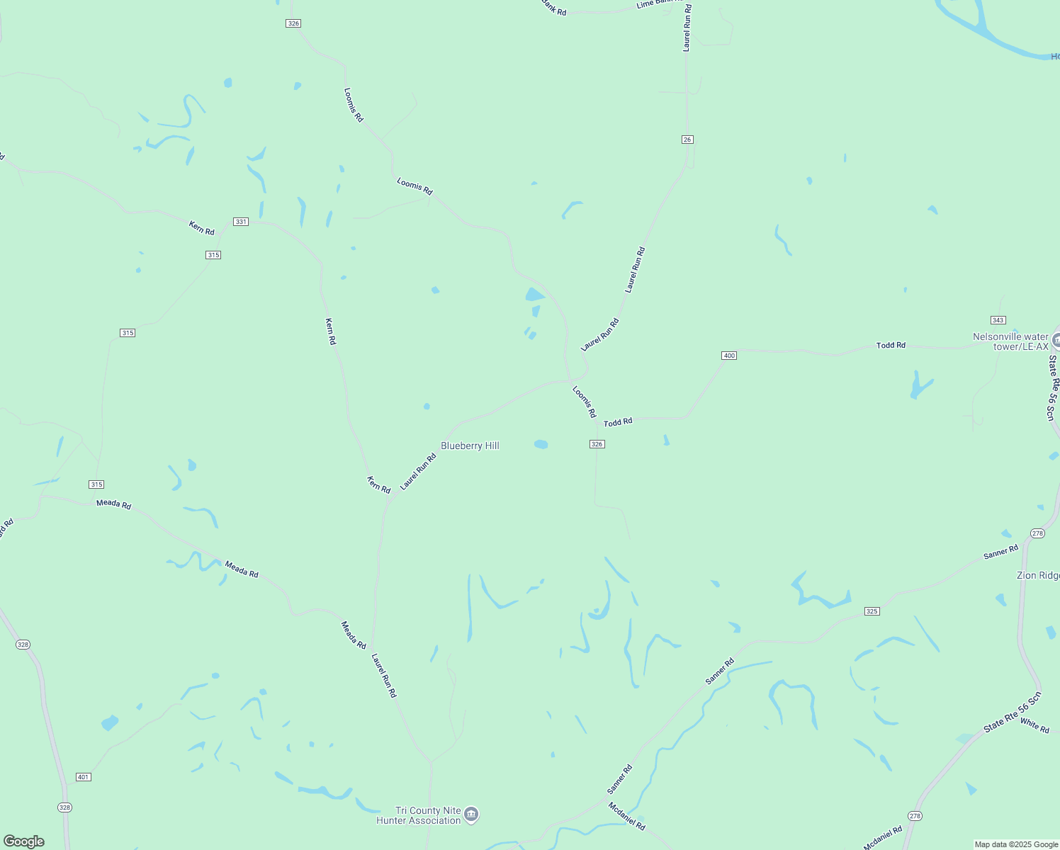 map of restaurants, bars, coffee shops, grocery stores, and more near 19618 Laurel Run Road in Nelsonville