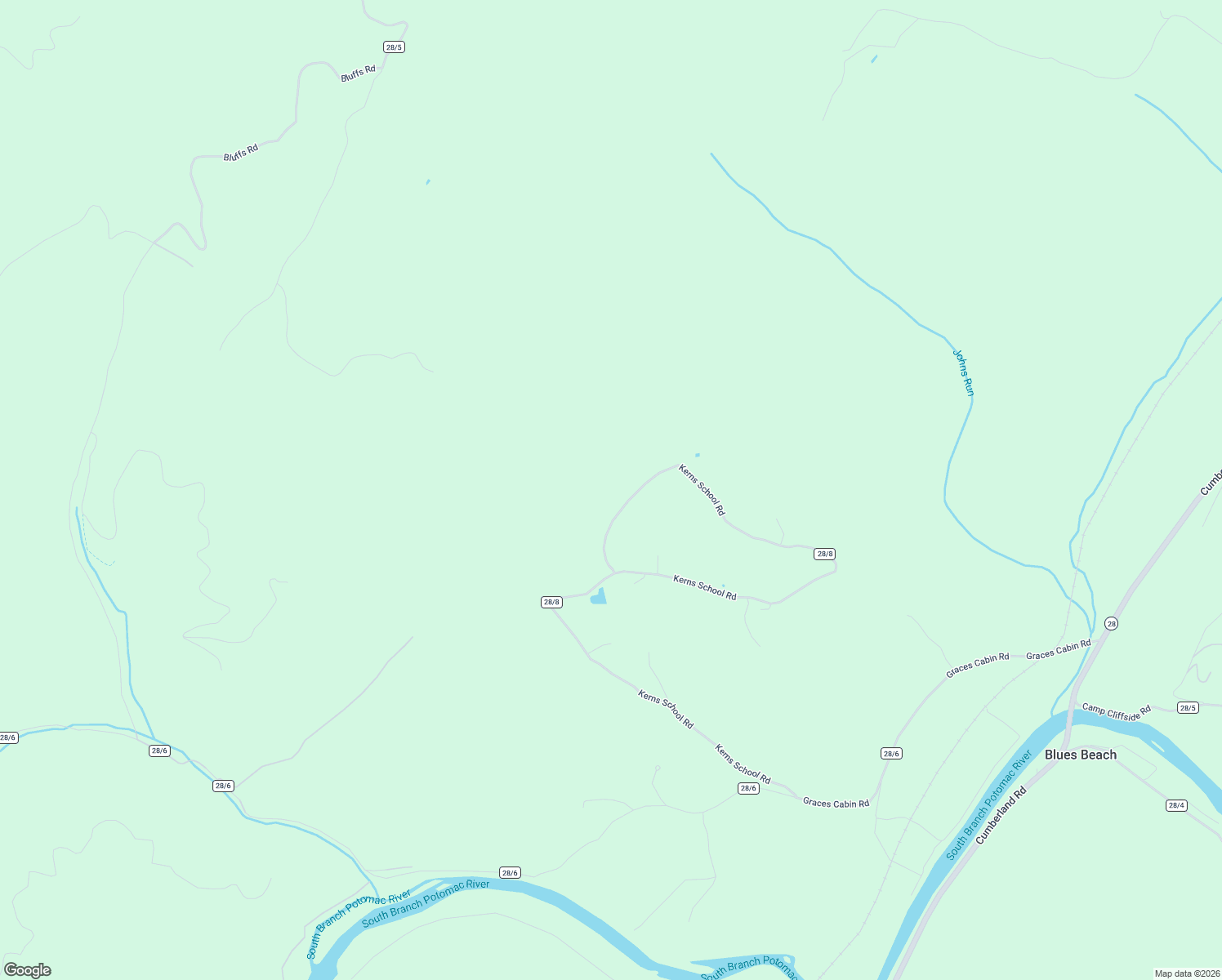 map of restaurants, bars, coffee shops, grocery stores, and more near 2932 Kerns School Road in Springfield