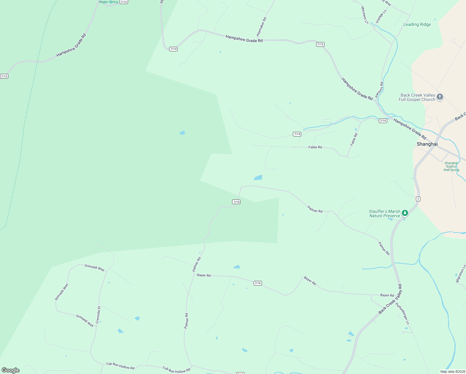 map of restaurants, bars, coffee shops, grocery stores, and more near 1481 Palmer Road in Hedgesville
