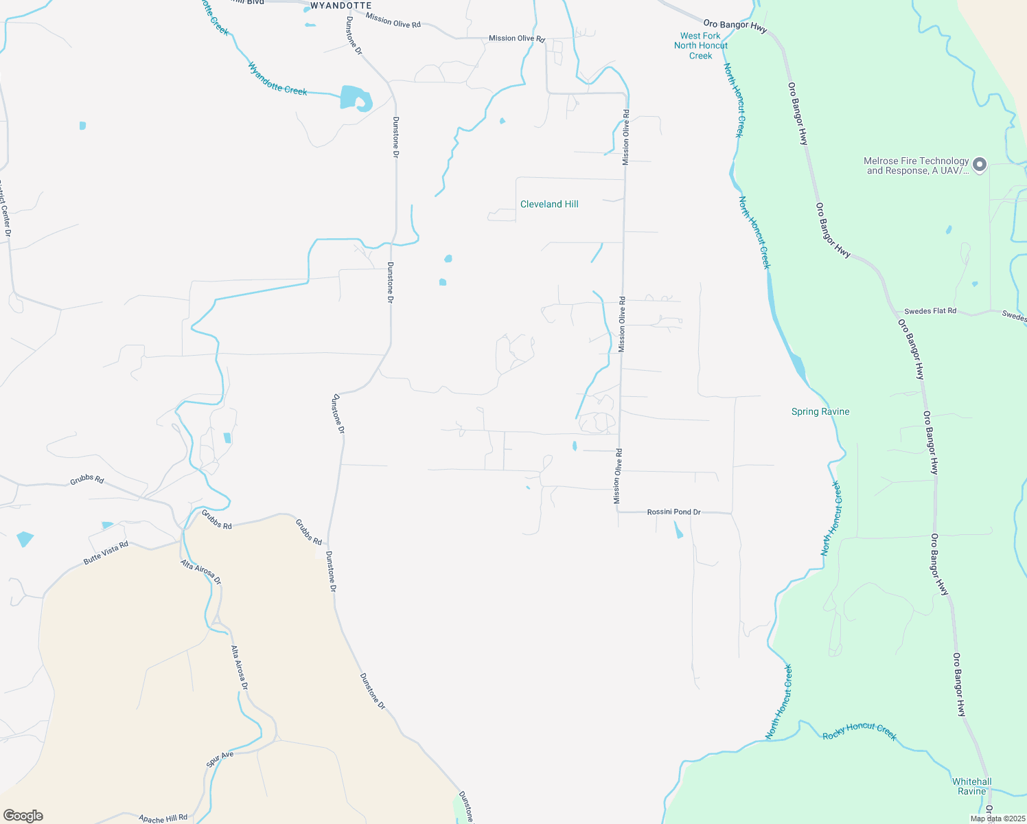 map of restaurants, bars, coffee shops, grocery stores, and more near 128 Culet Ranch Road in Oroville