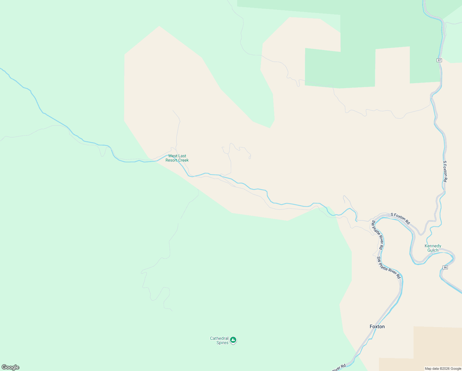 map of restaurants, bars, coffee shops, grocery stores, and more near 22472 Resort Creek Road in Jefferson County
