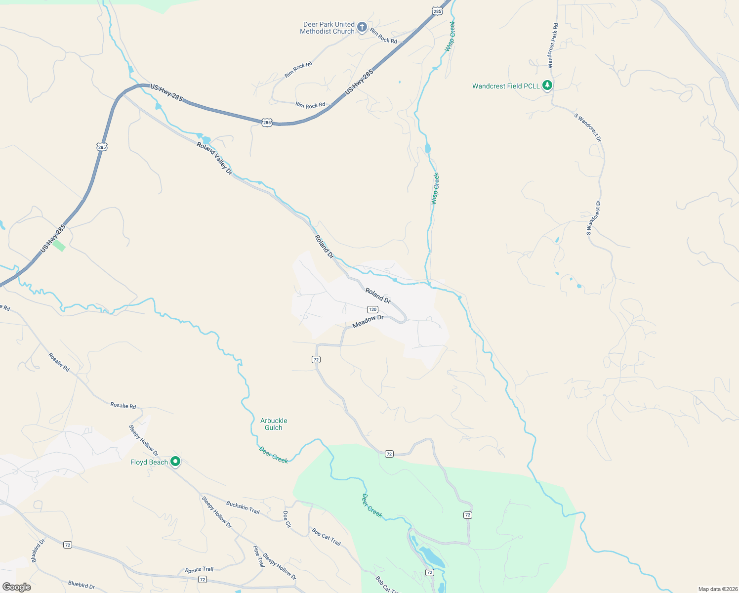 map of restaurants, bars, coffee shops, grocery stores, and more near 1515 Roland Drive in Bailey