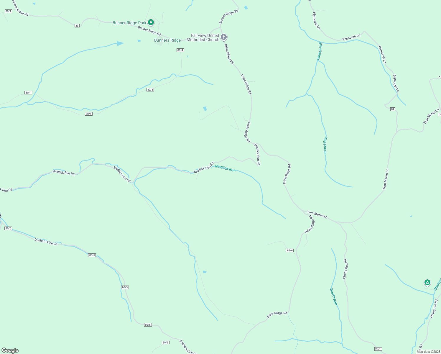 map of restaurants, bars, coffee shops, grocery stores, and more near 926 Mudlick Run Road in Fairmont