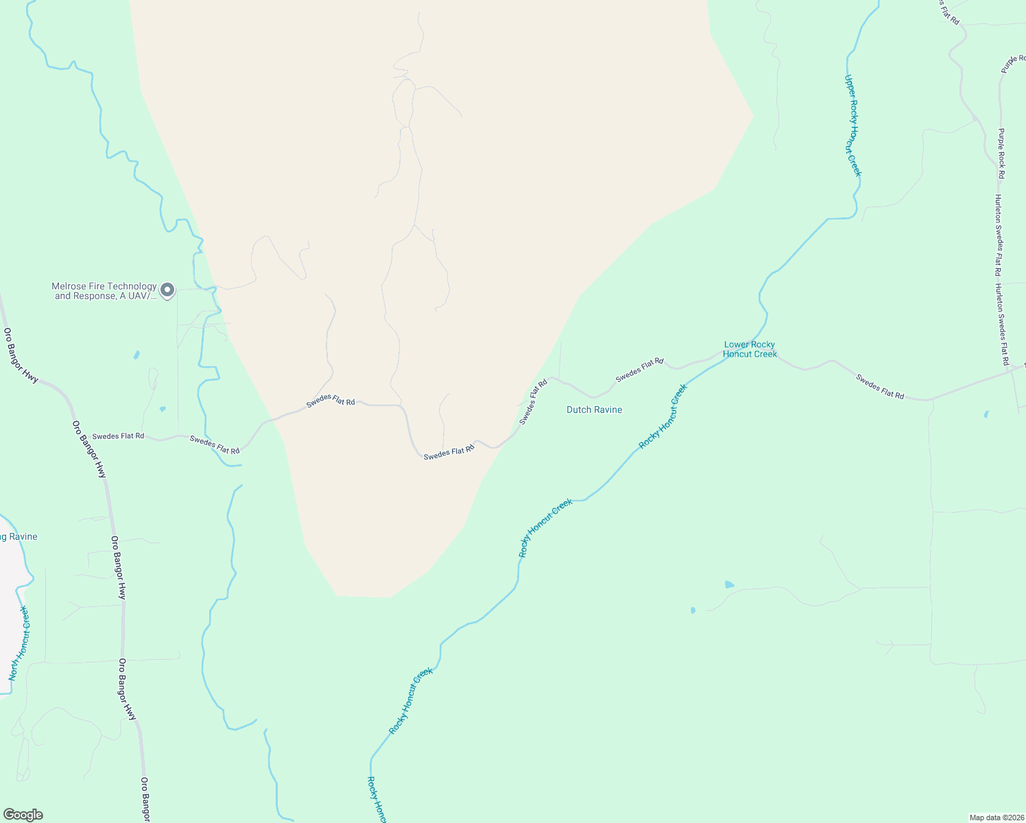 map of restaurants, bars, coffee shops, grocery stores, and more near 735 Swedes Flat Road in Oroville